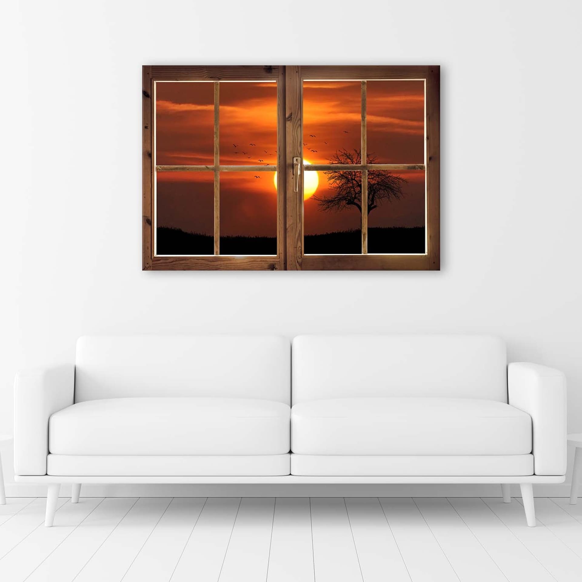 

Obraz Deco Panel, Okno - zachodzące słońce (Rozmiar 120x80)