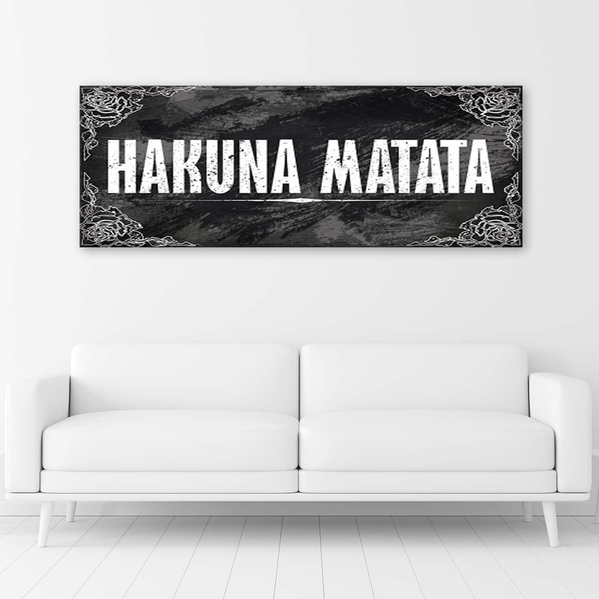 

Obraz Deco Panel, Napis Król Lew Hakuna Matata (Rozmiar 120x40)