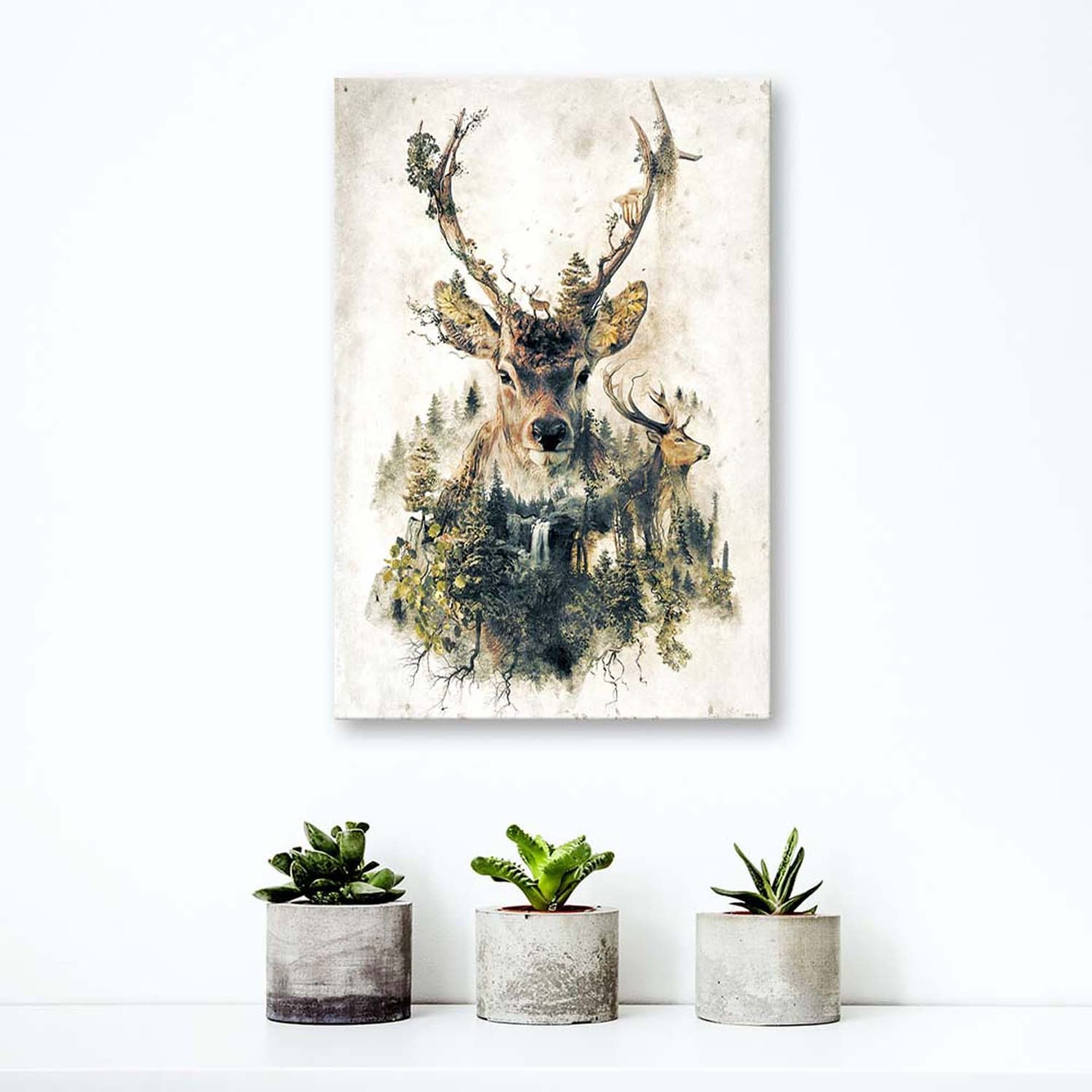 

Obraz na płótnie, Artystyczny jeleń (Rozmiar 80x120)