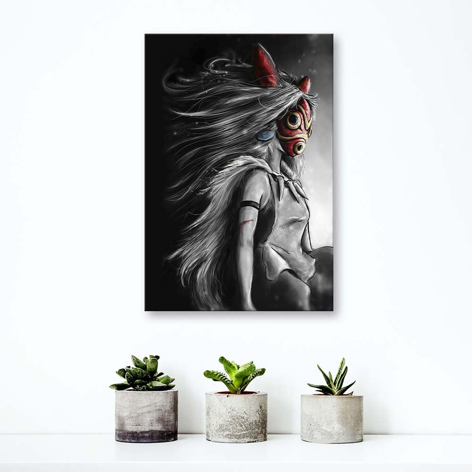 

Obraz na płótnie, Księżniczka Mononoke Anime (Rozmiar 80x120)