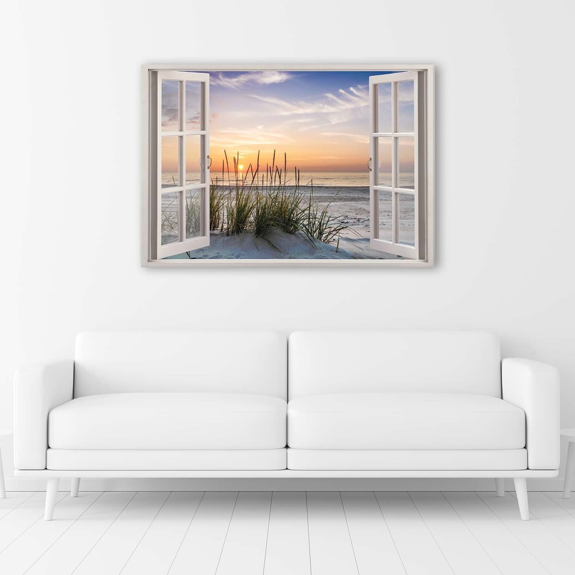 

Obraz na płótnie, Widok z okna na plażę (Rozmiar 60x40)