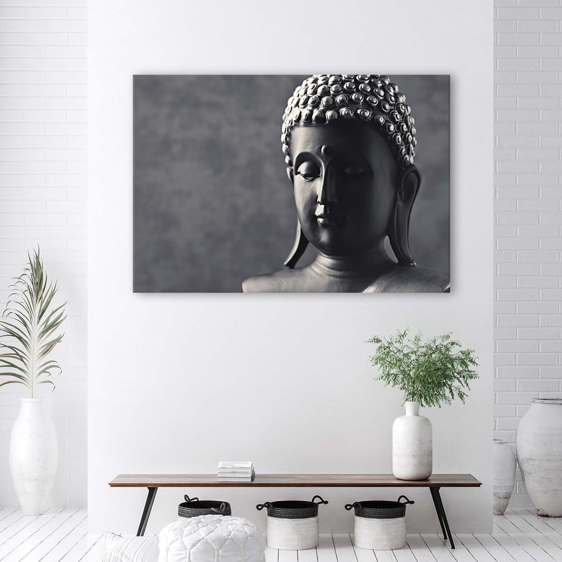 

Obraz na płótnie, Budda na szarym tle (Rozmiar 90x60)