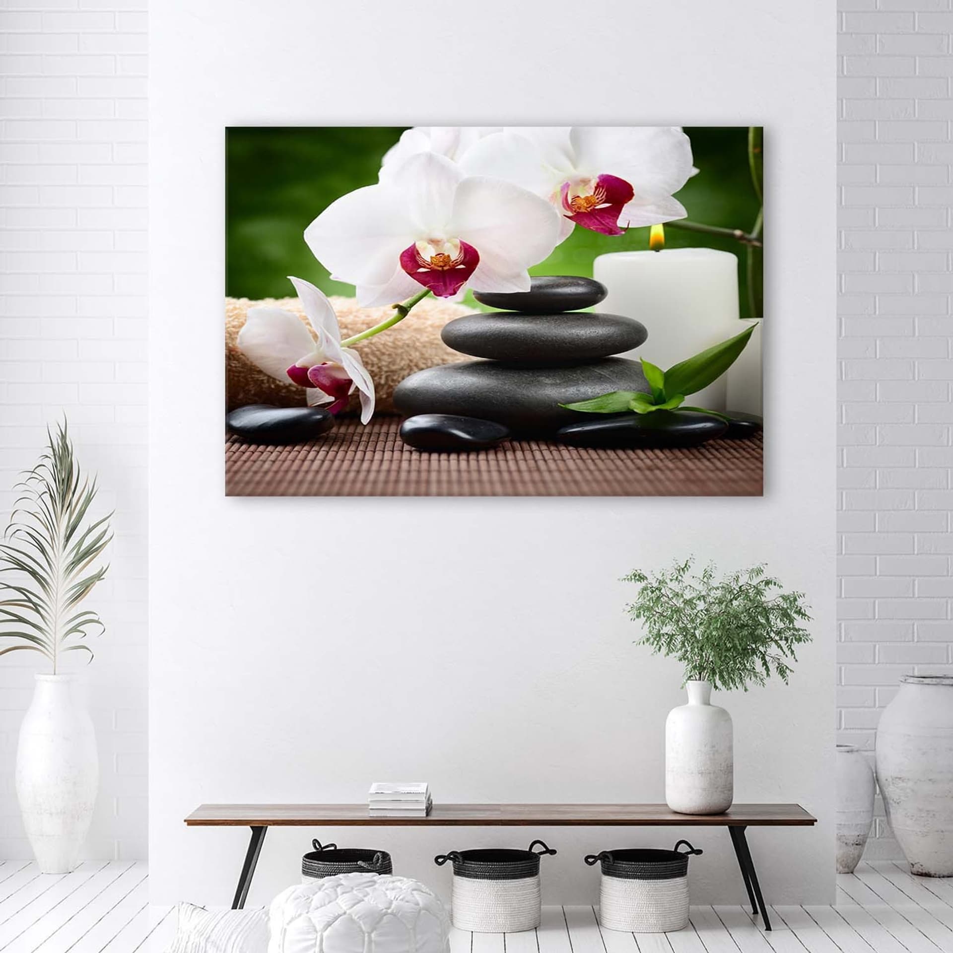 

Obraz na płótnie, Orchidea Kwiaty Zen (Rozmiar 60x40)