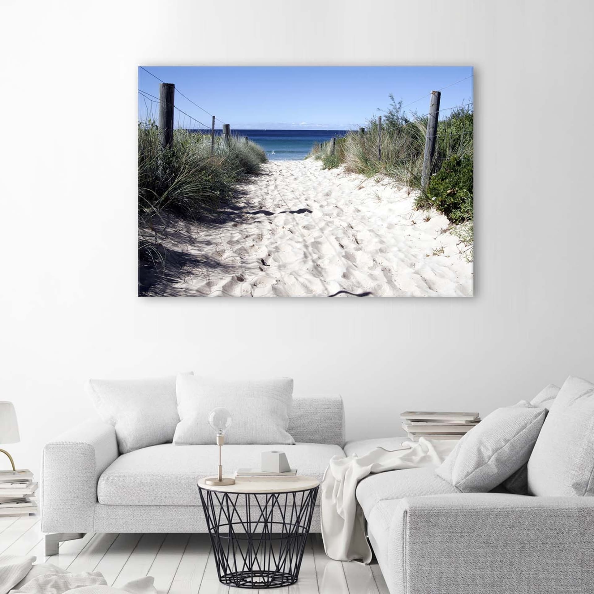 

Obraz na płótnie, Ścieżka przez wydmy na plażę (Rozmiar 90x60)
