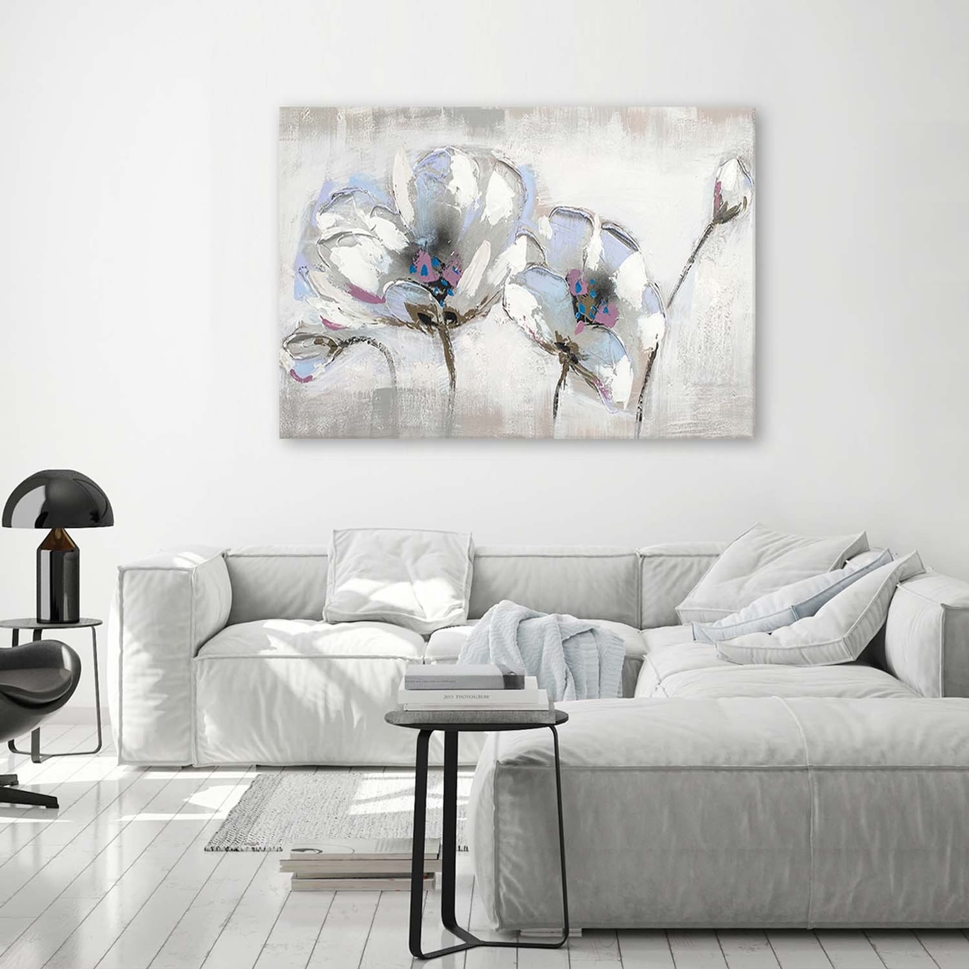

Obraz Deco Panel, Malowane kwiaty w bieli (Rozmiar 100x70)