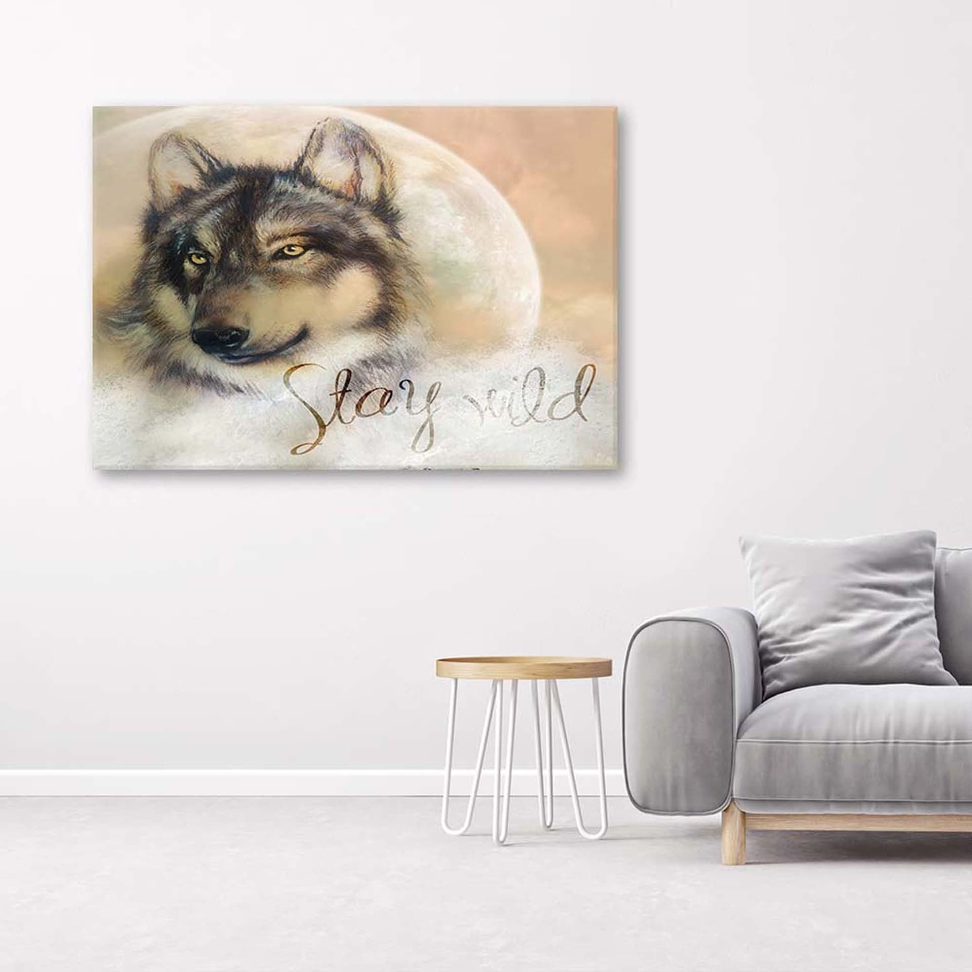 

Obraz na płótnie, Wilk Zwierzeta Stay Wild (Rozmiar 60x40)