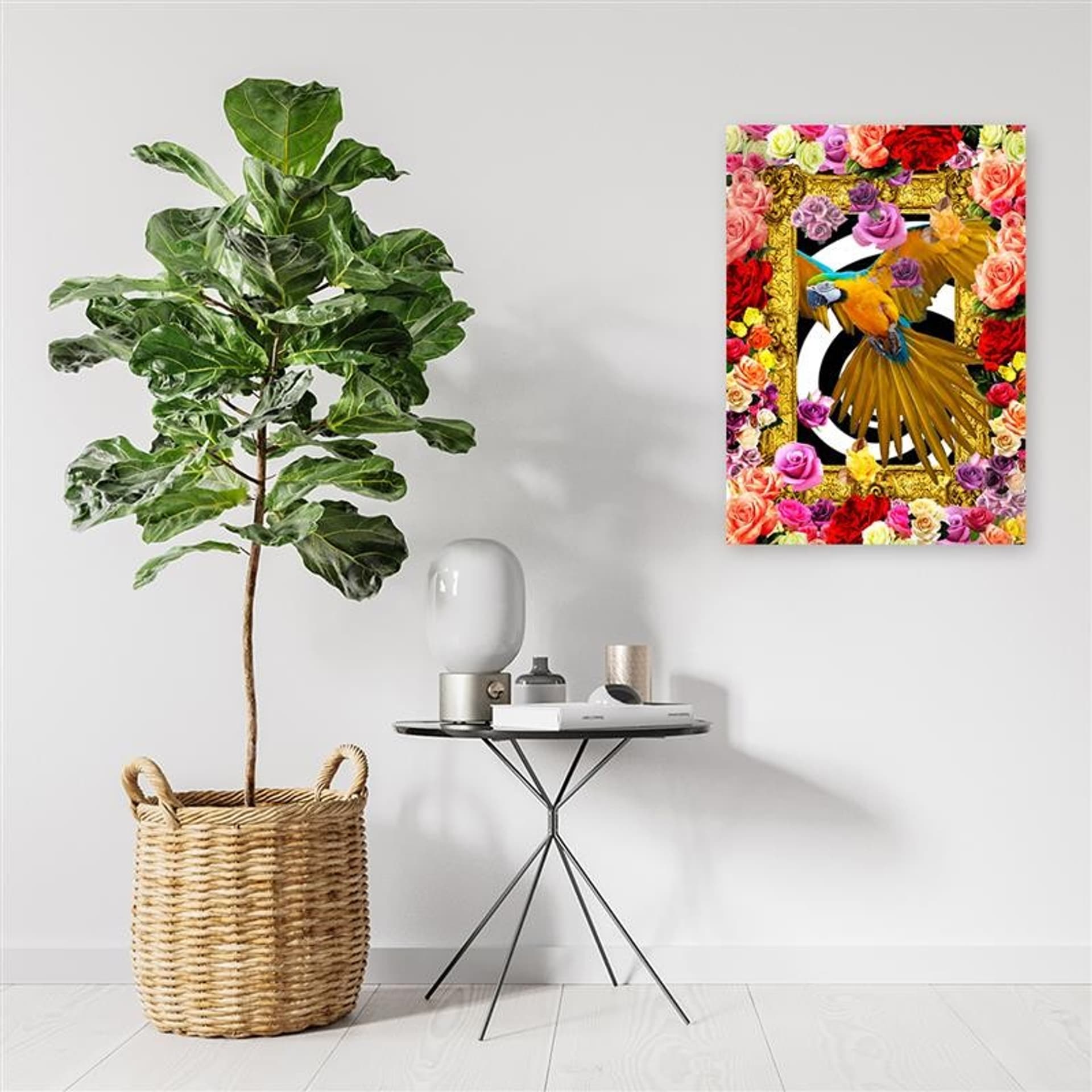 

Obraz Deco Panel, Papuga i kolorowe róże (Rozmiar 70x100)