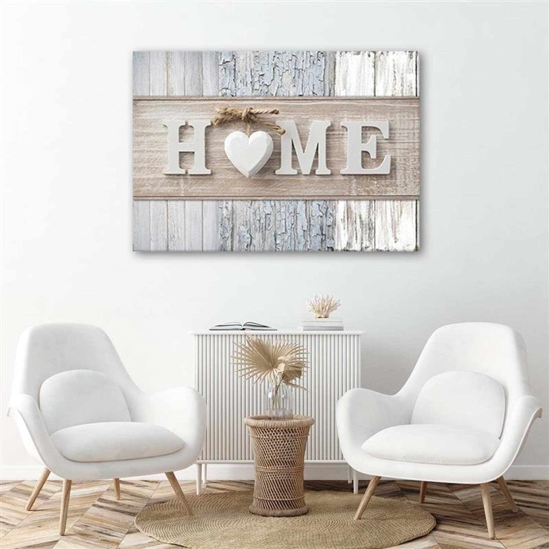

Obraz Deco Panel, Napis Home na tle różnych rodzajów drewna (Rozmiar 60x40)