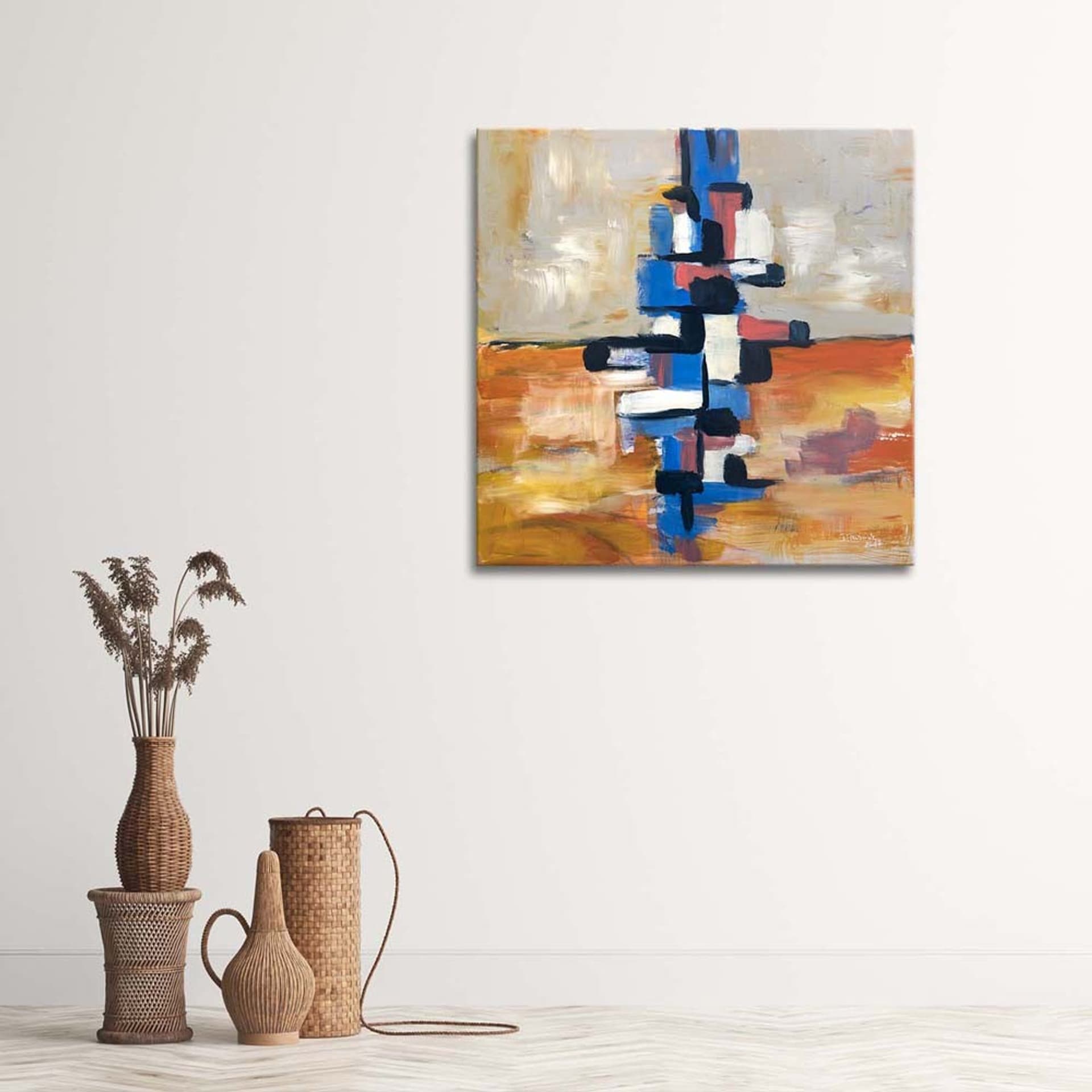

Obraz na płótnie, Abstrakcja kolorowa piramida (Rozmiar 30x30)