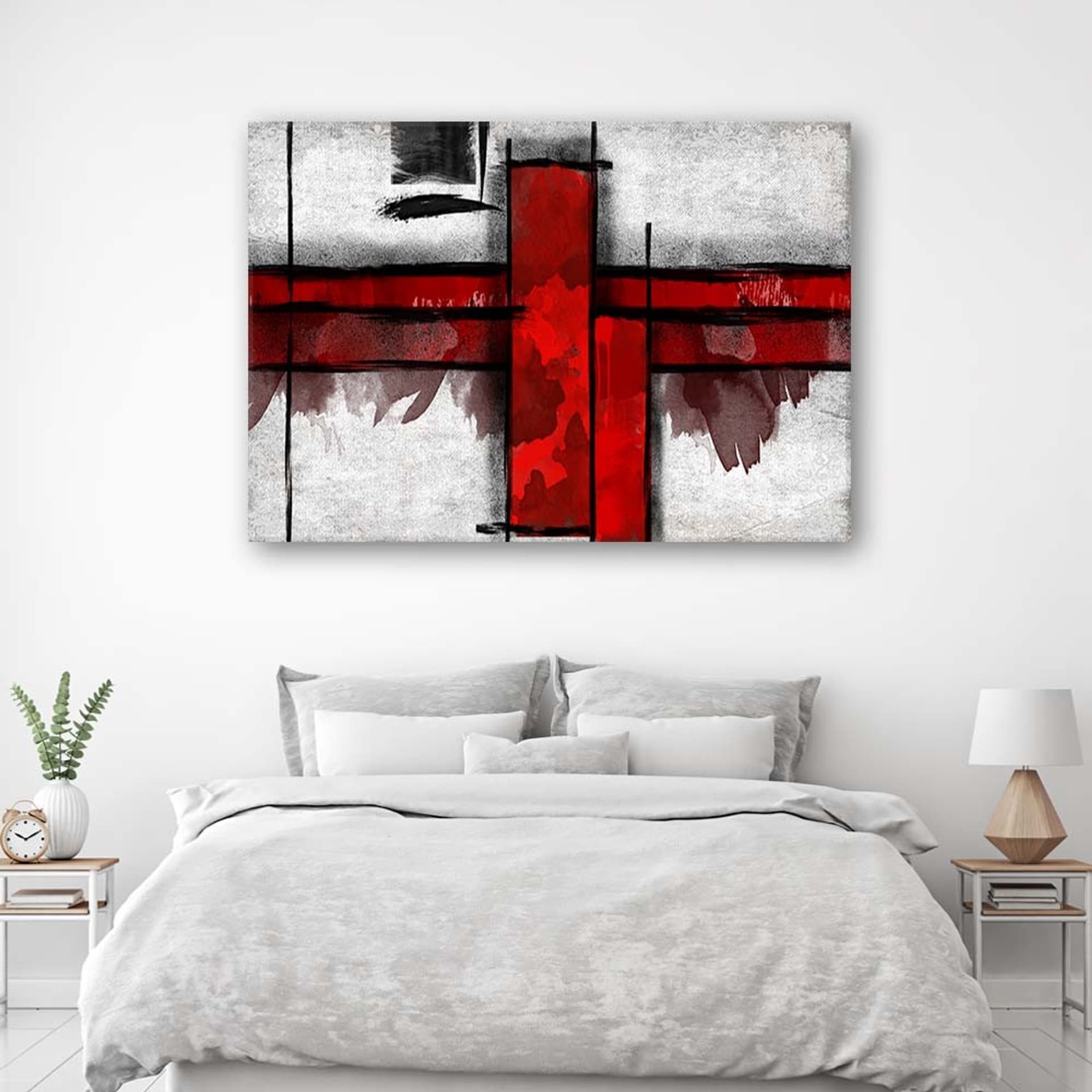 

Obraz na płótnie, Czerwone prostokąty abstrakcja (Rozmiar 90x60)