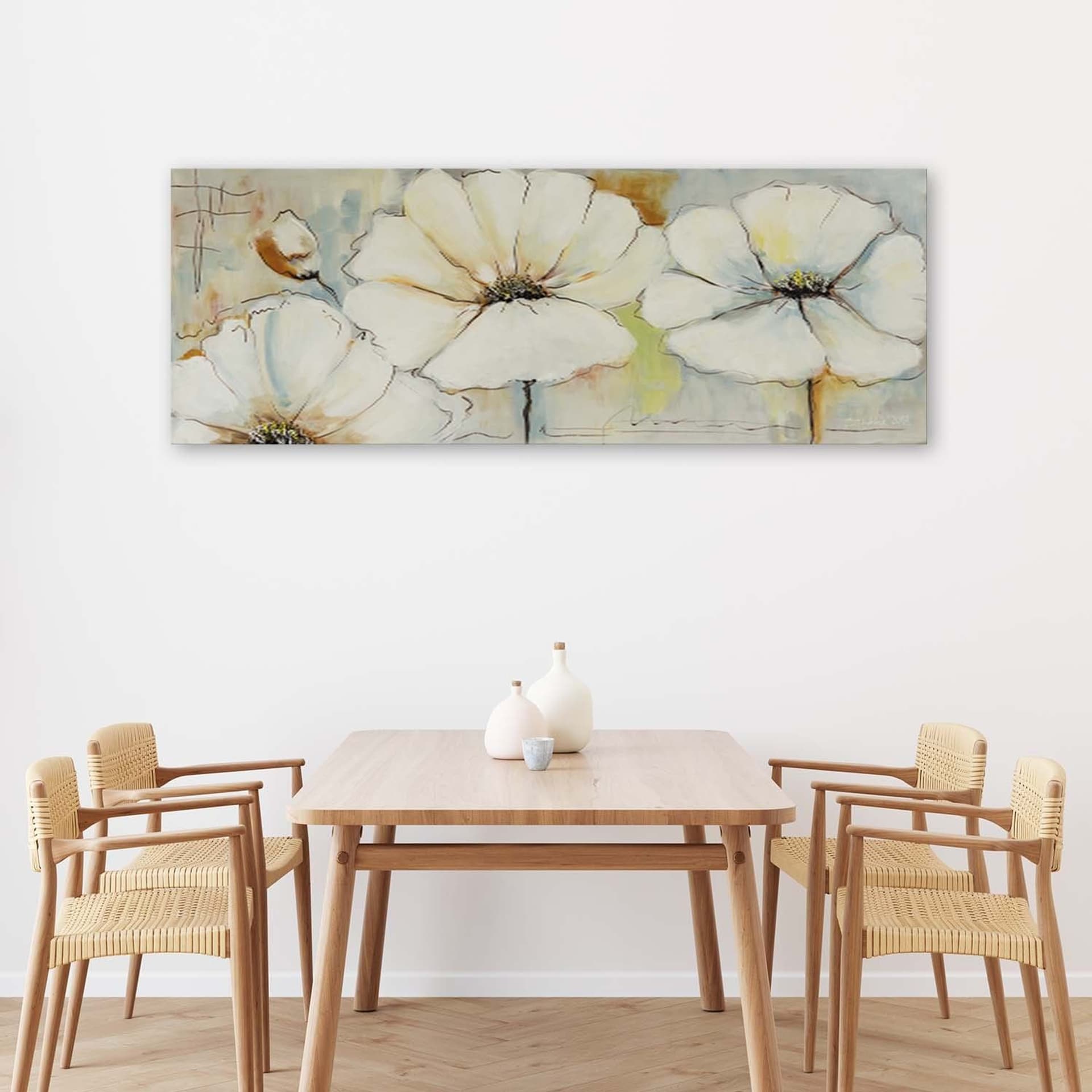 

Obraz Deco Panel, Trzy kwiaty i pąk (Rozmiar 120x40)