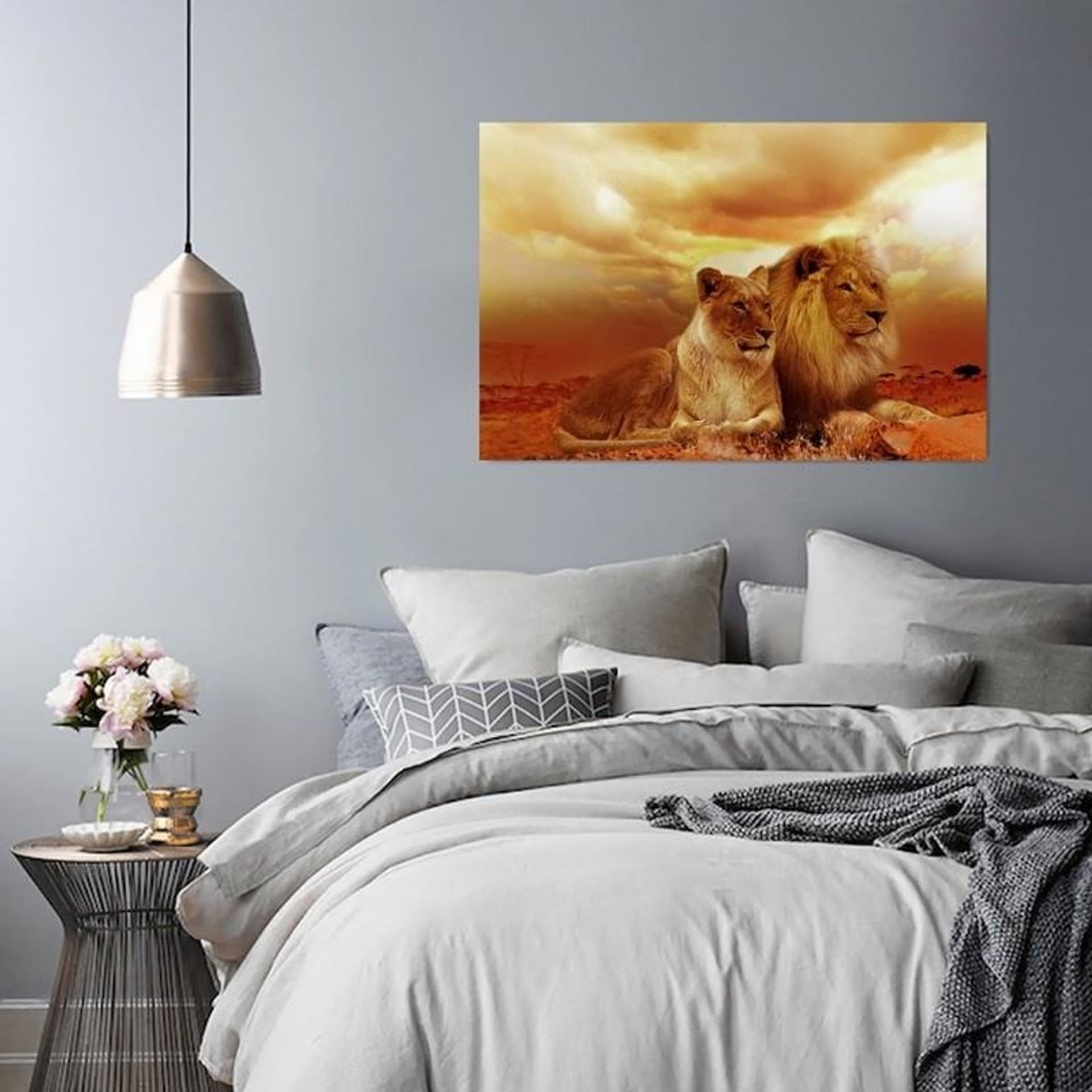 

Obraz na płótnie, Para lwów zwierzęta (Rozmiar 60x40)
