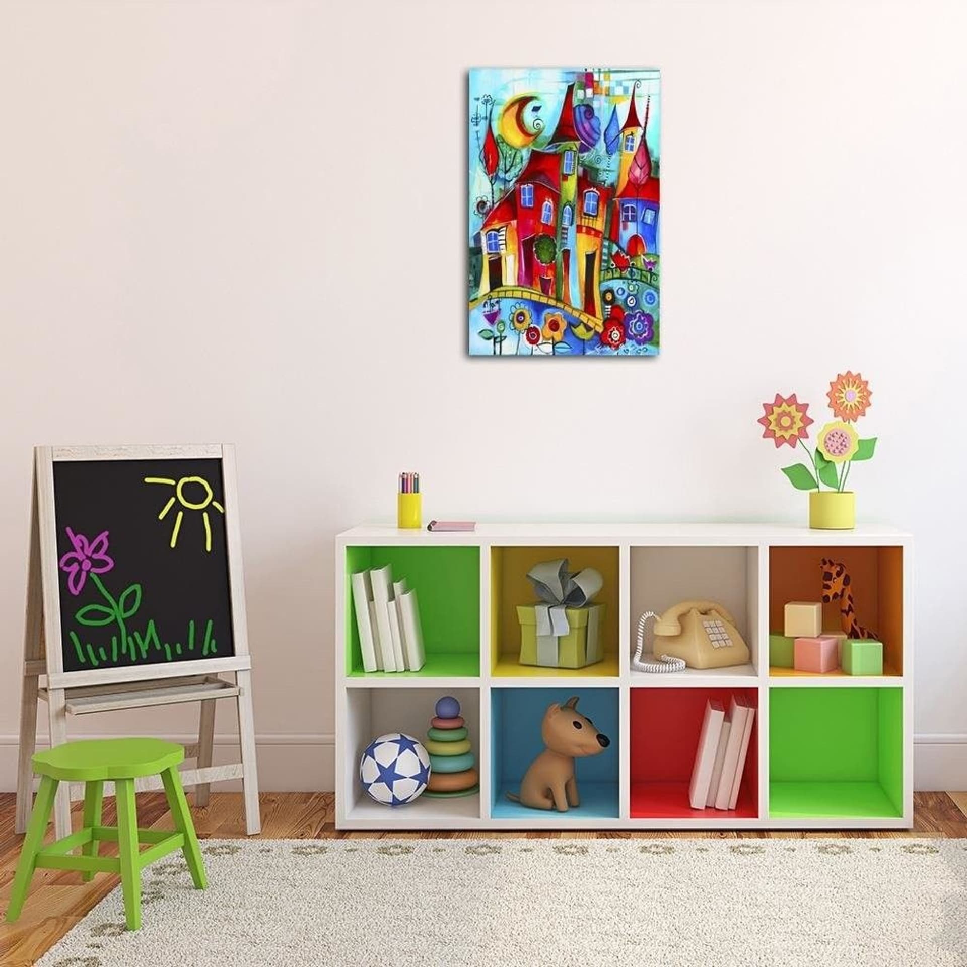 

Obraz Deco Panel, Kolorowe miasteczko nocą (Rozmiar 60x90)