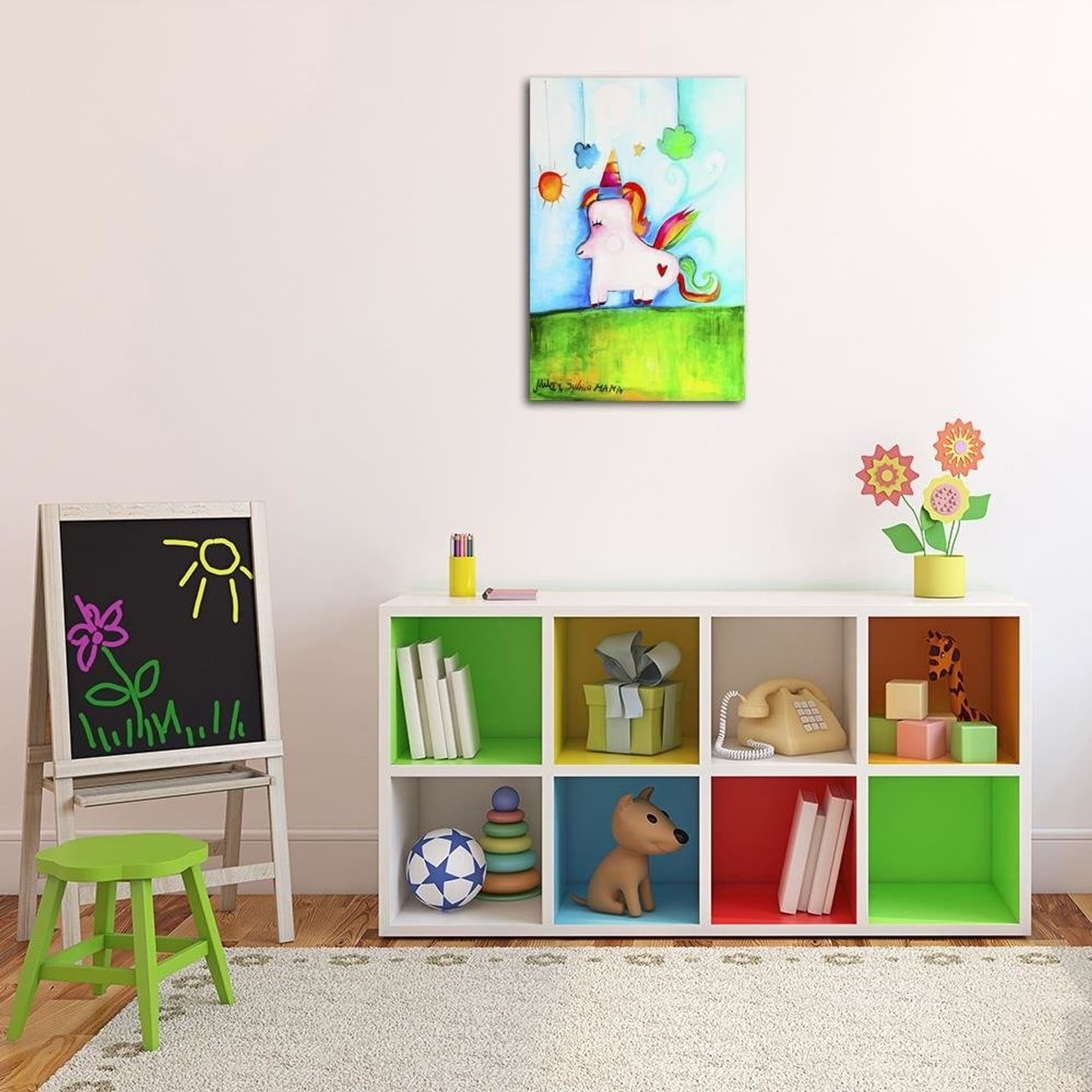 

Obraz na płótnie, Jednorożec (Rozmiar 60x90)