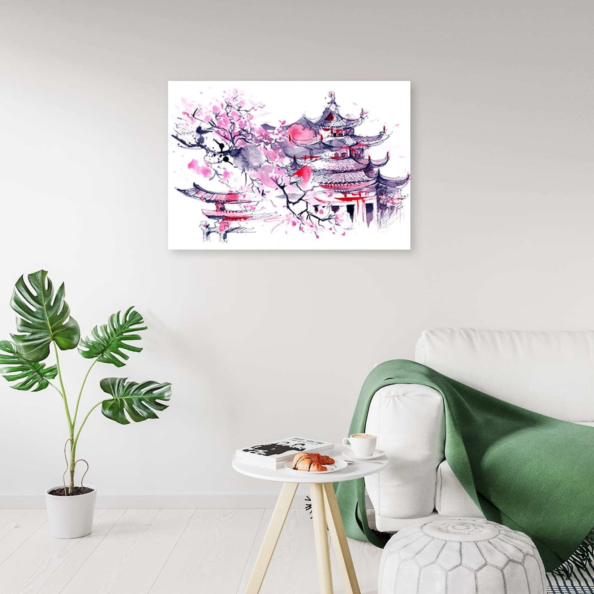 

Obraz na płótnie, Japonia pagoda akwarela (Rozmiar 90x60)