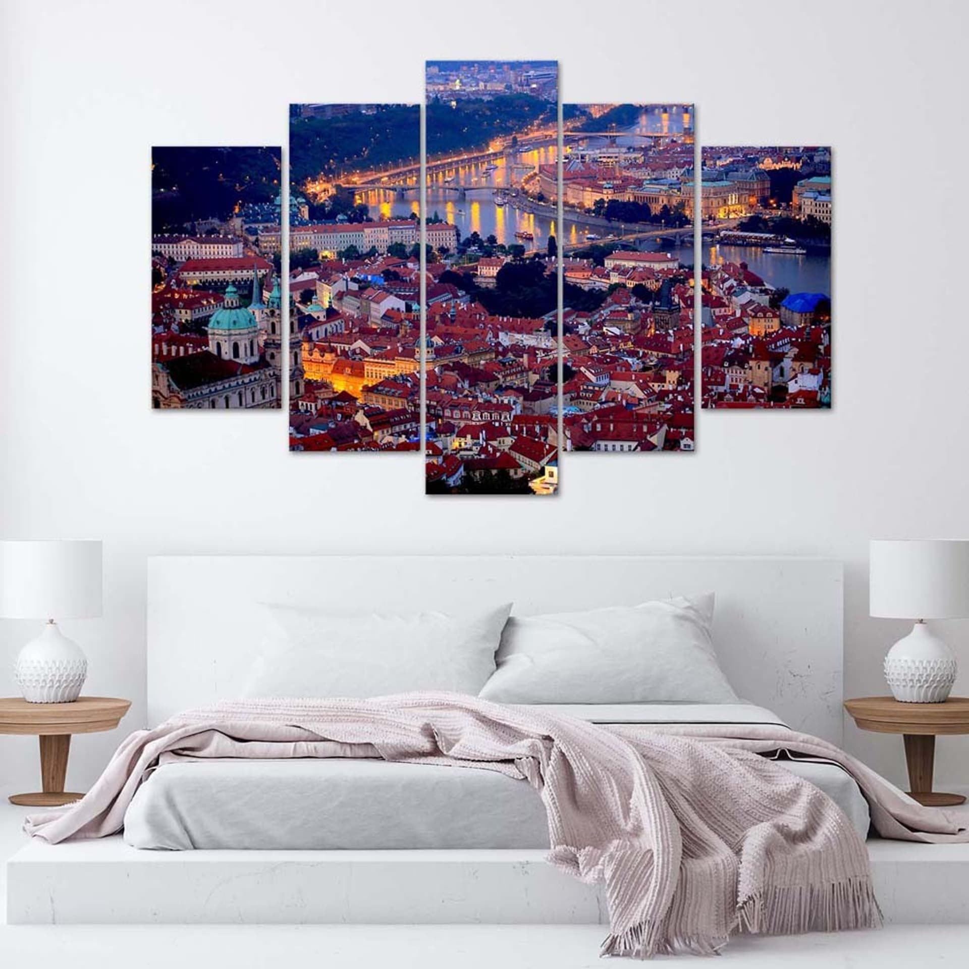 

Obraz pięcioczęściowy Deco Panel, Praga o zmroku (Rozmiar 100x70)