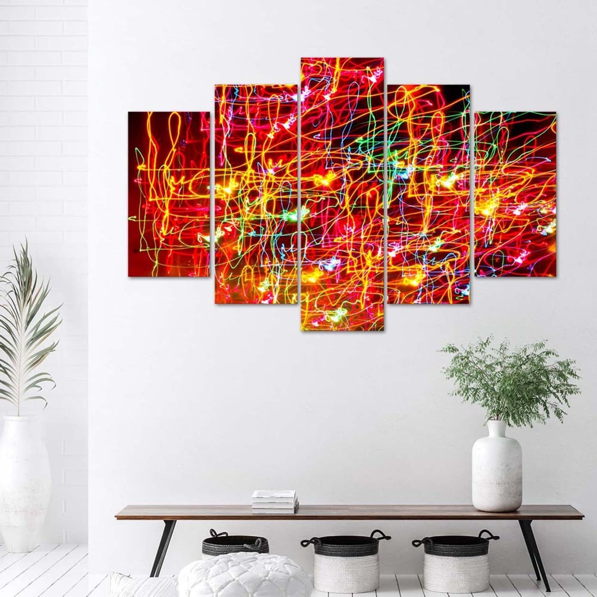 

Obraz pięcioczęściowy Deco Panel, Światła miasta (Rozmiar 100x70)