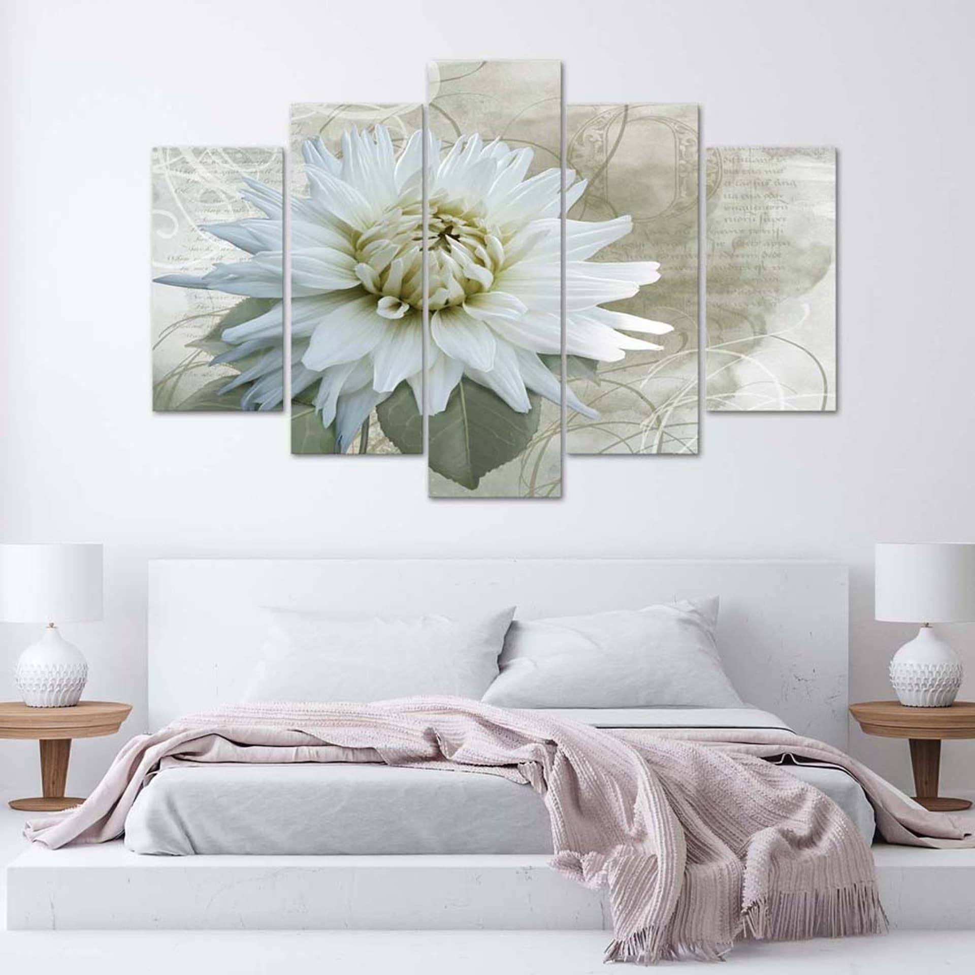 

Obraz pięcioczęściowy Deco Panel, Biały kwiat (Rozmiar 150x100)
