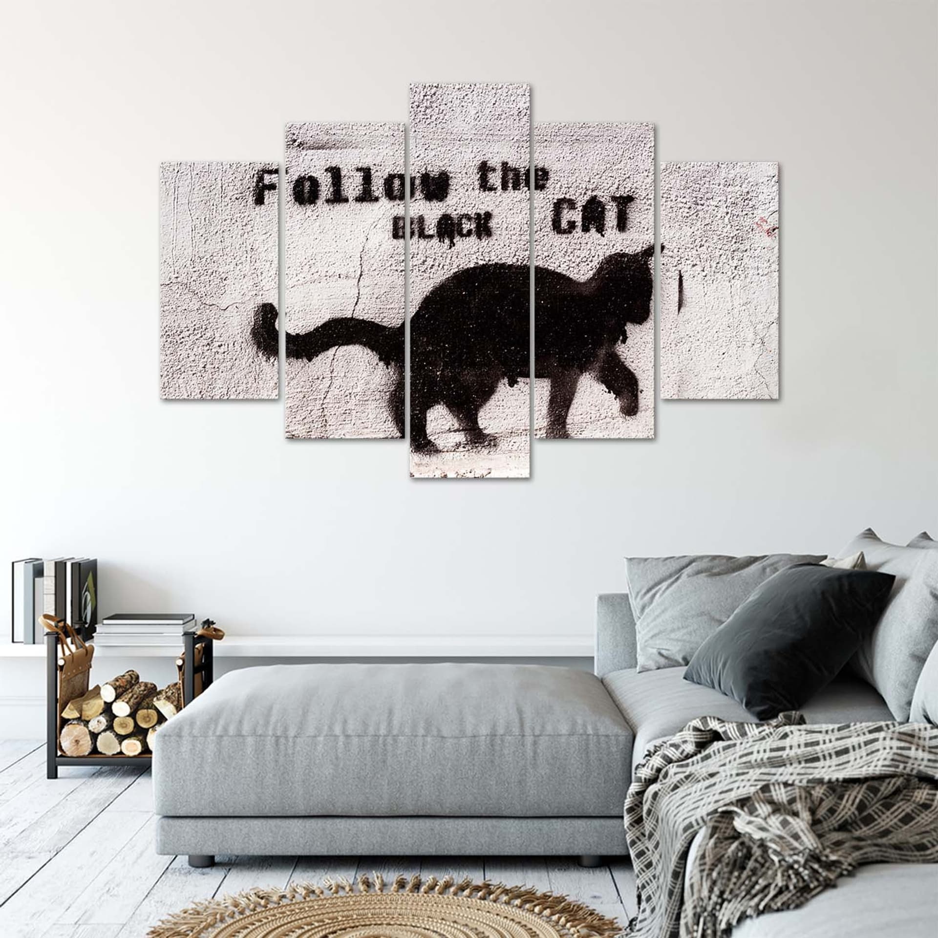 

Obraz pięcioczęściowy Deco Panel, Black cat (Rozmiar 100x70)