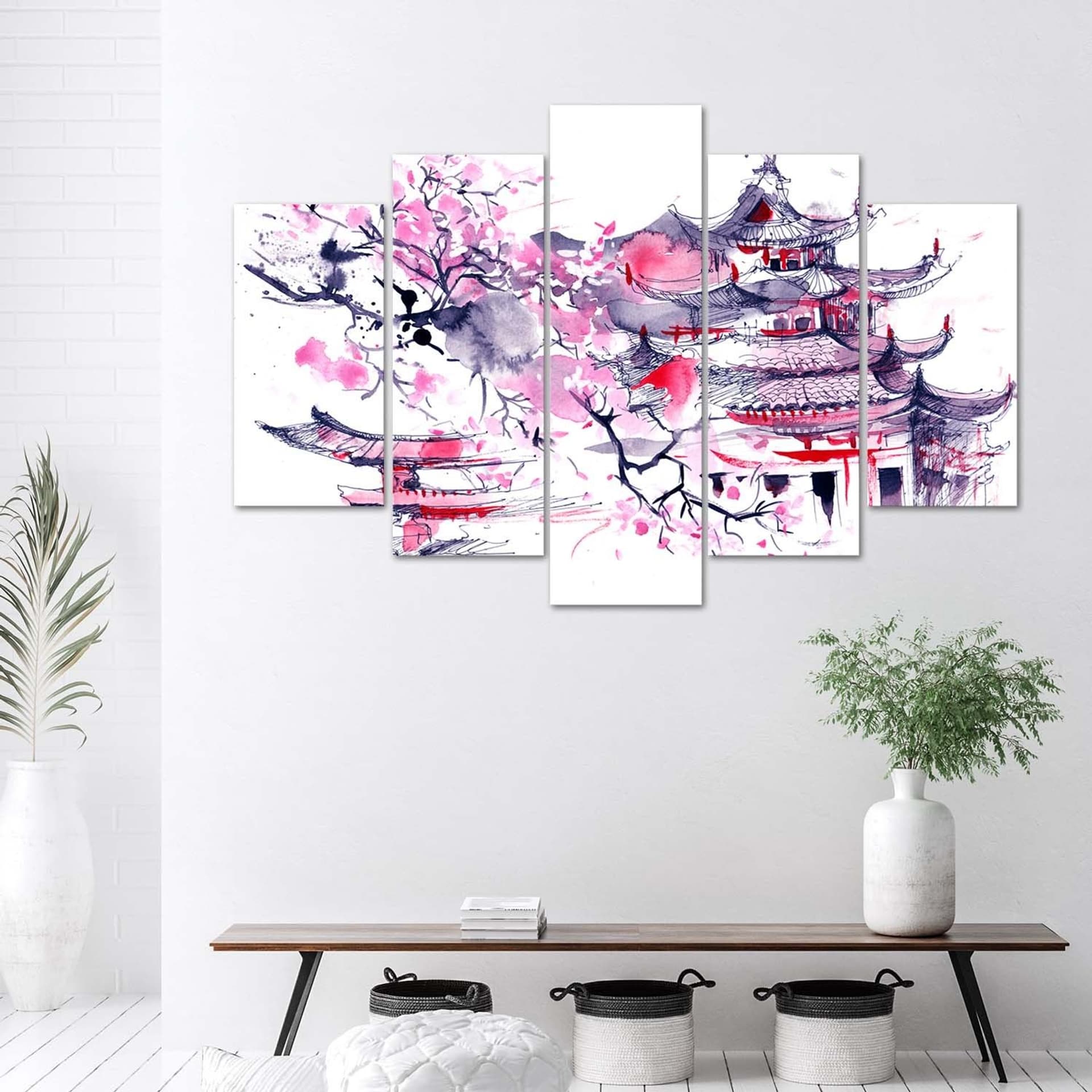

Obraz pięcioczęściowy Deco Panel, Japoński krajobraz (Rozmiar 200x100)