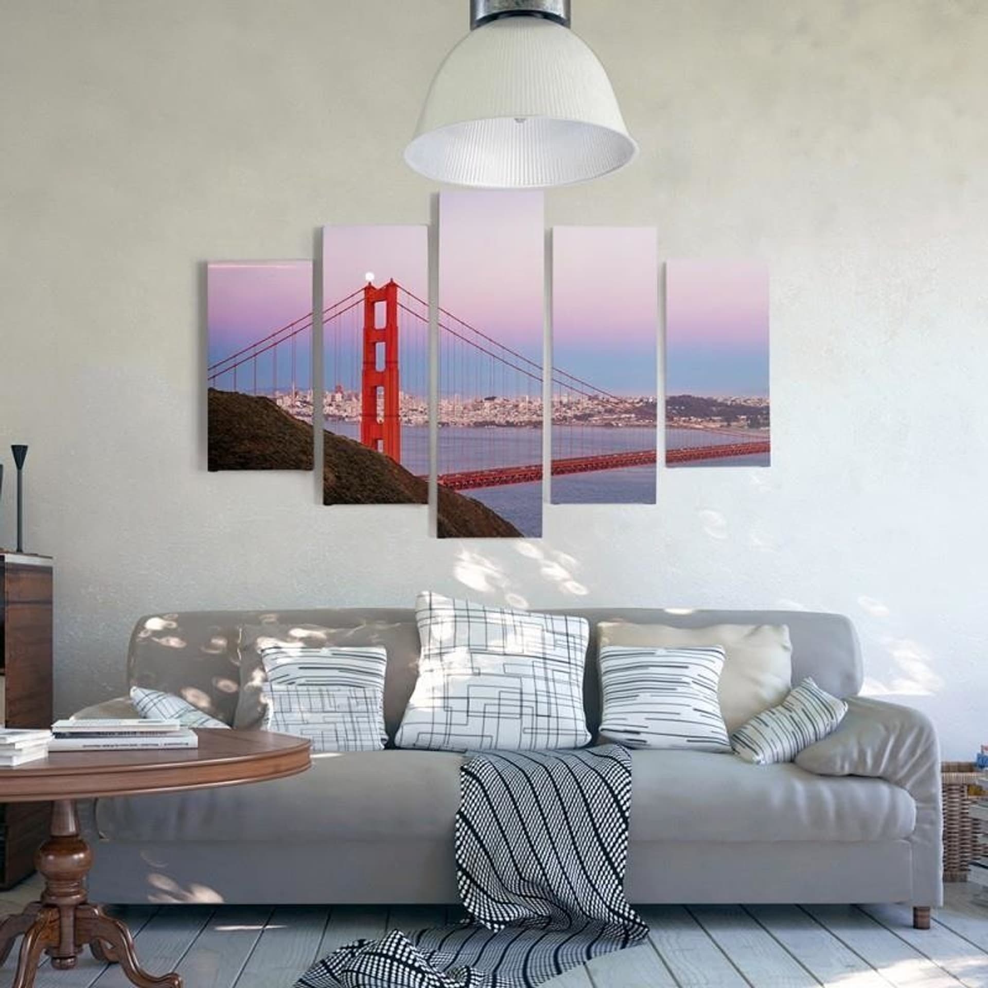 

Obraz pięcioczęściowy na płótnie, Most Golden Gate 3 (Rozmiar 100x70)