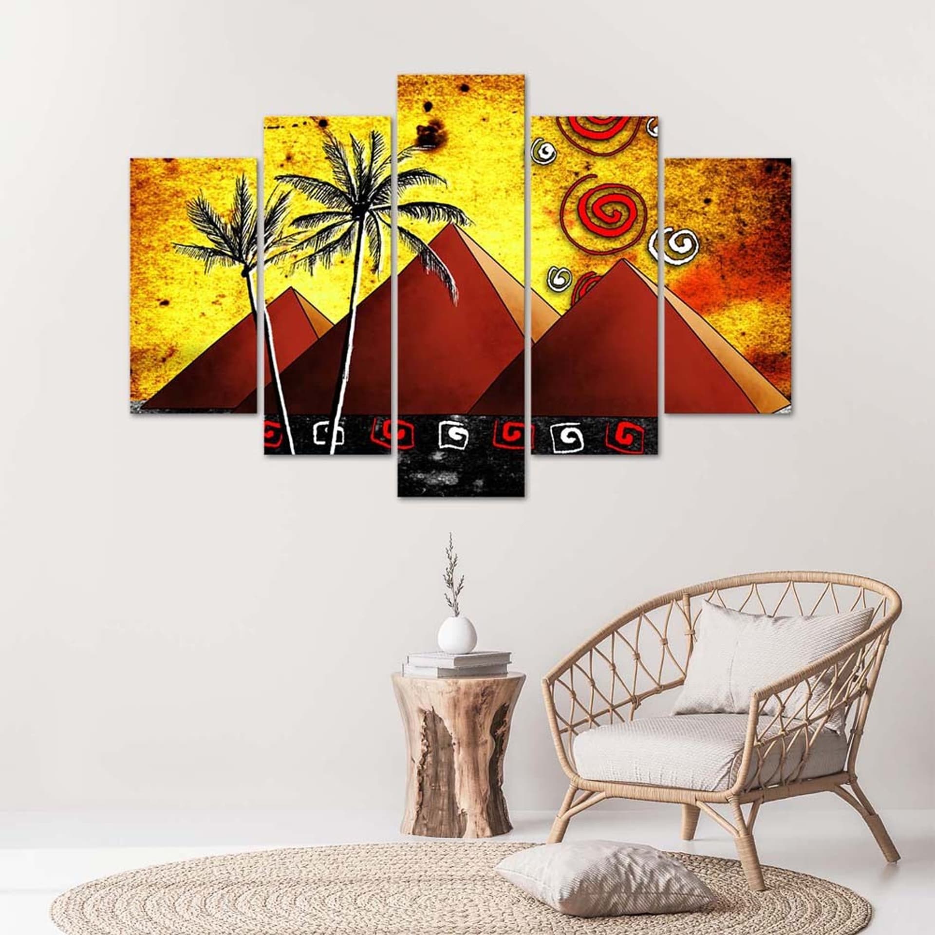 

Obraz pięcioczęściowy Deco Panel, Egipskie piramidy (Rozmiar 100x70)