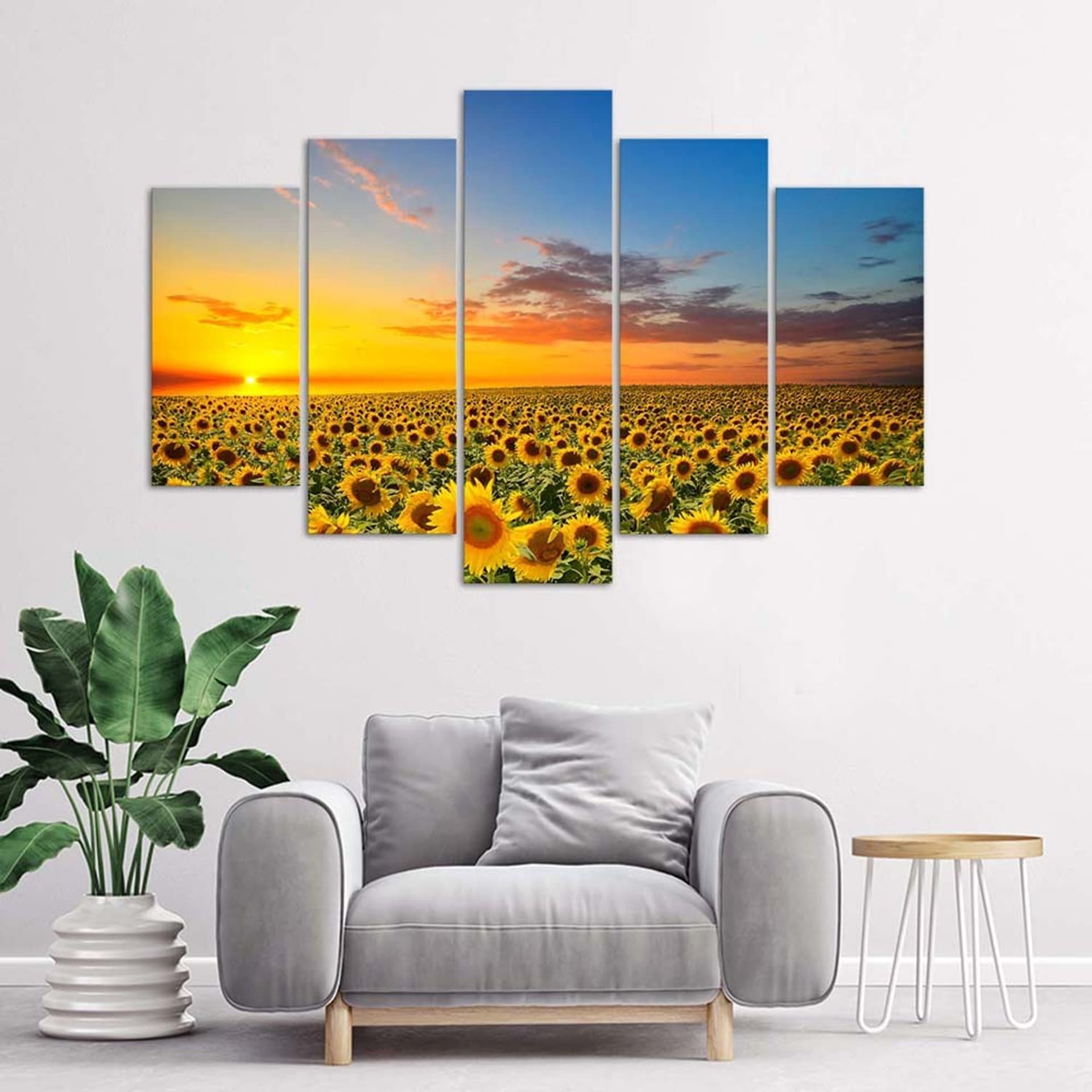 

Obraz pięcioczęściowy Deco Panel, Słoneczniki na łące (Rozmiar 100x70)