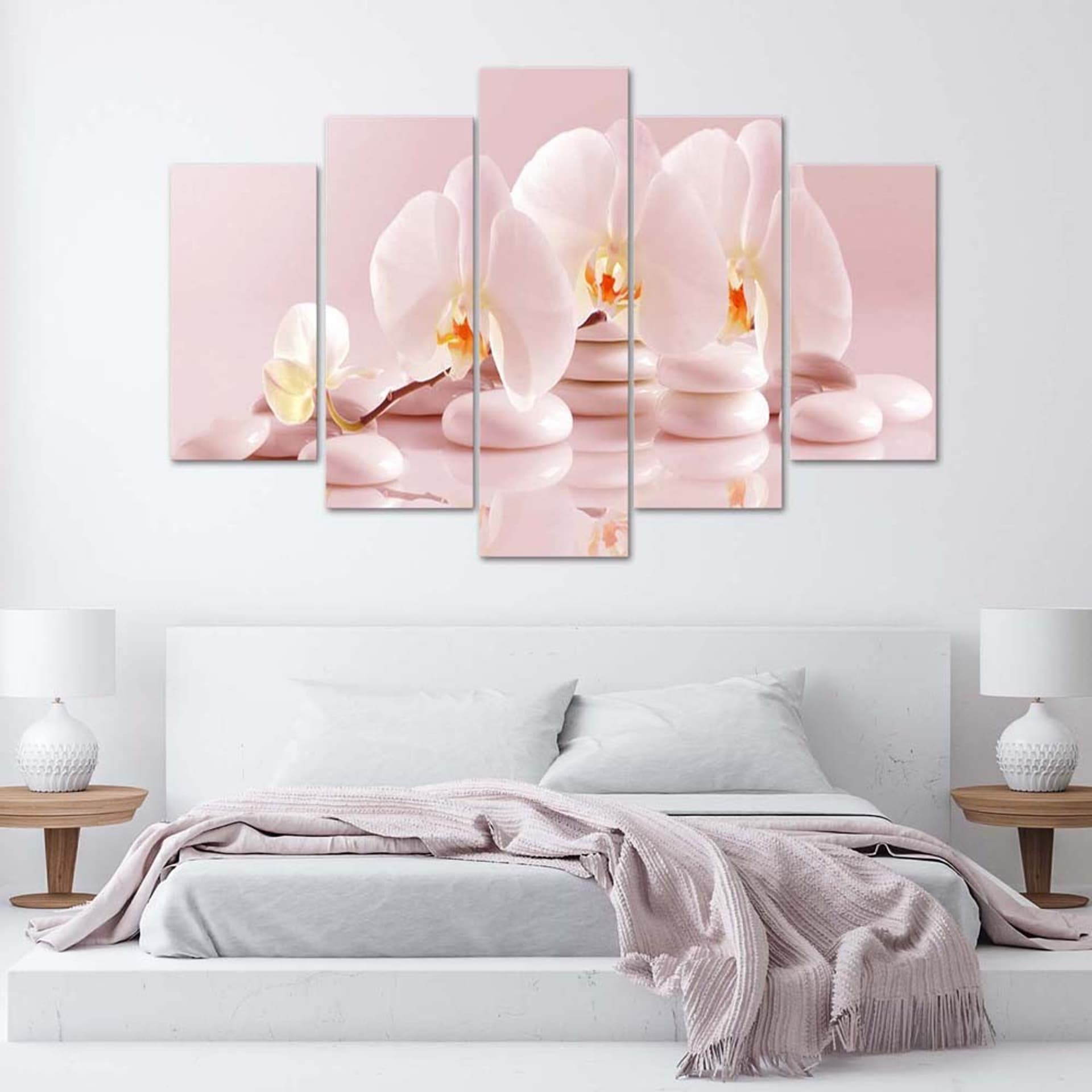 

Obraz pięcioczęściowy Deco Panel, Storczyk na kamieniach (Rozmiar 100x70)