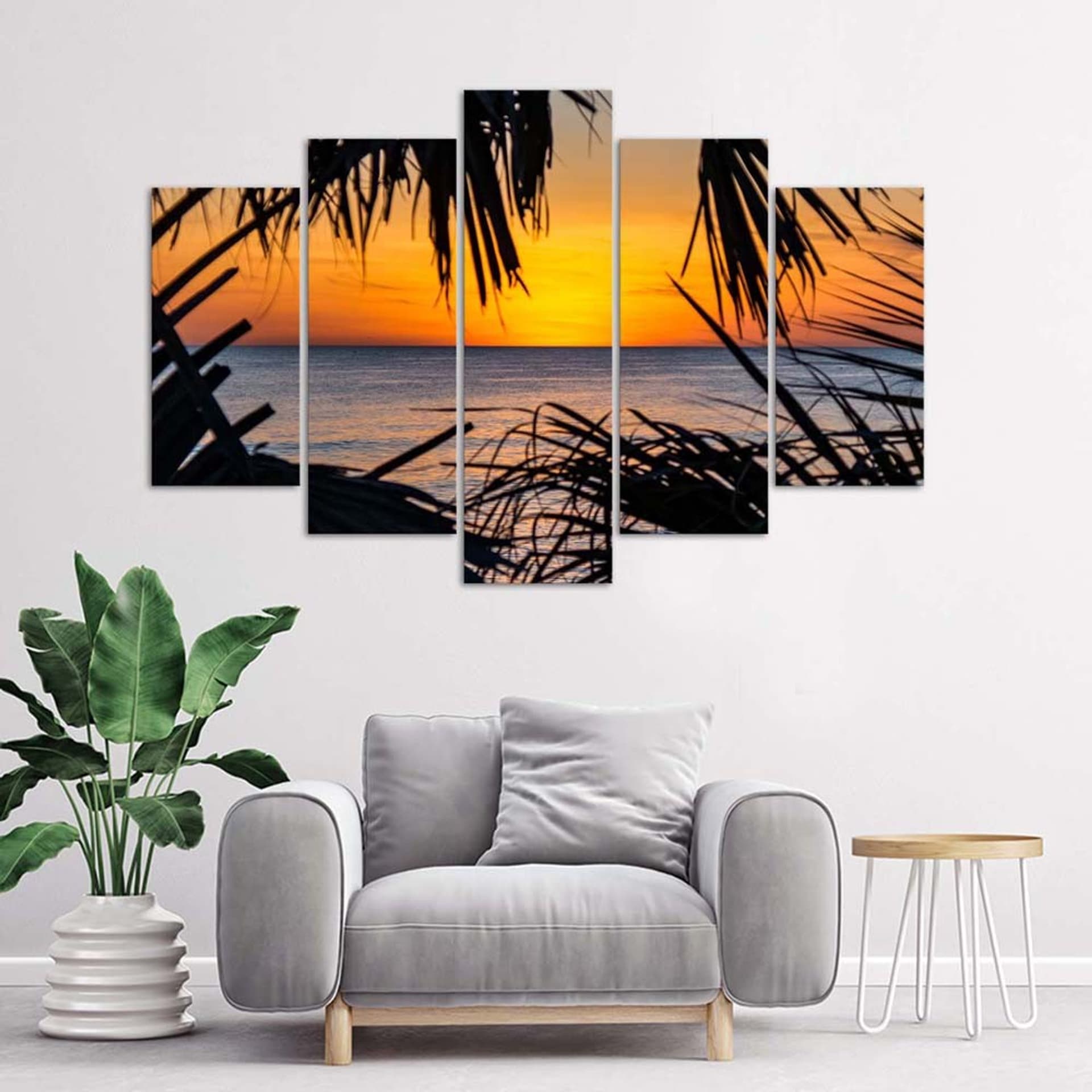 

Obraz pięcioczęściowy Deco Panel, Morze o zachodzie słońca (Rozmiar 150x100)