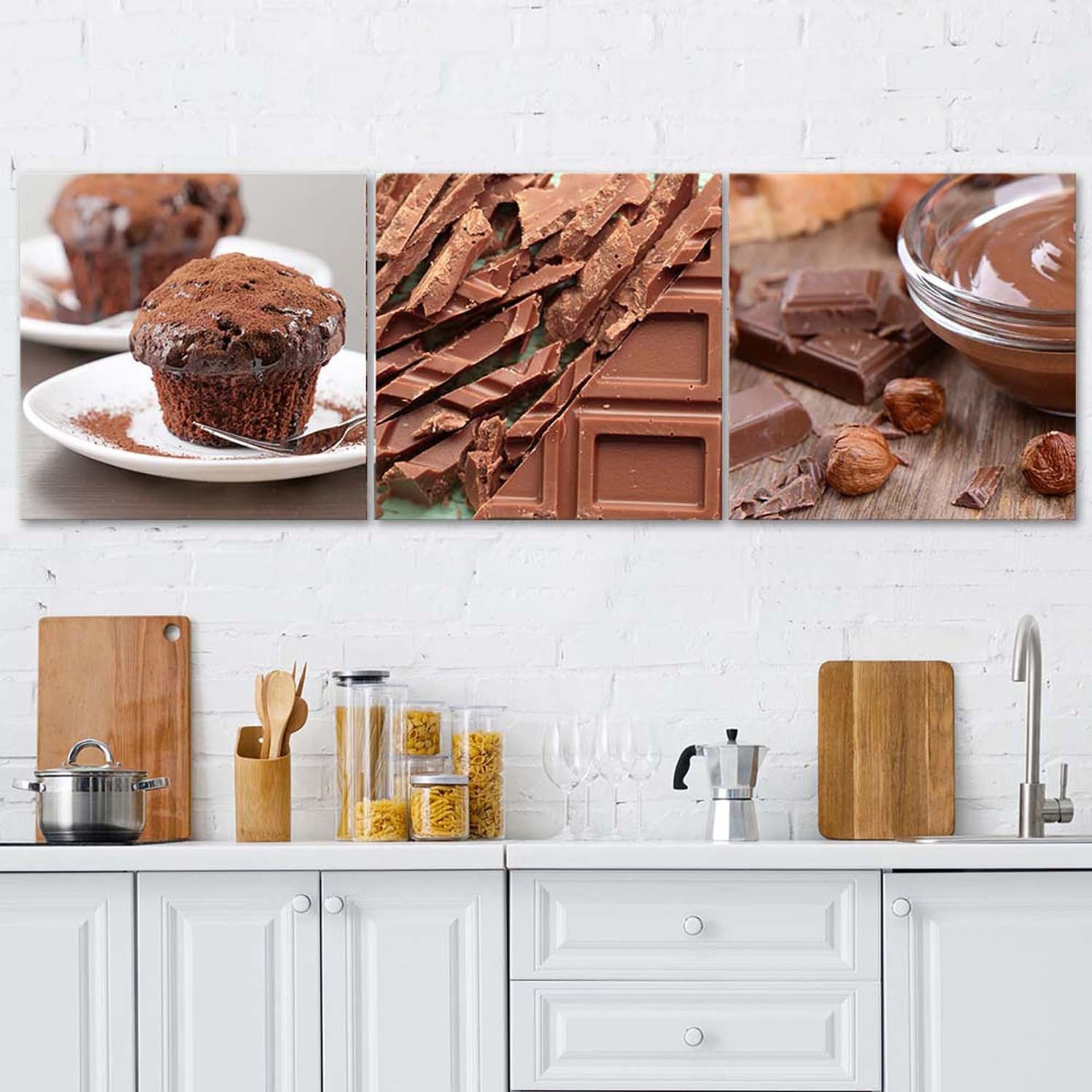 

Zestaw obrazów Deco Panel, Słodka czekolada (Rozmiar 120x40)