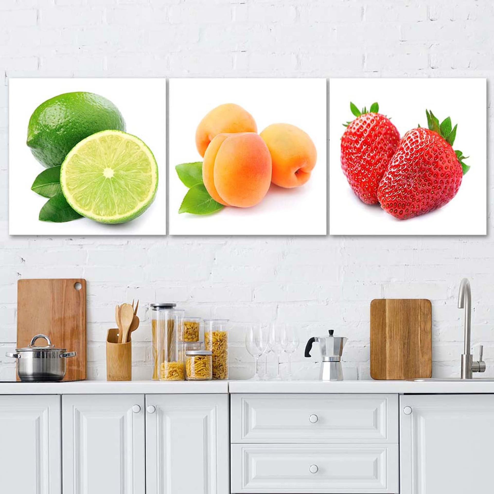 

Zestaw obrazów Deco Panel, Soczyste owoce (Rozmiar 120x40)