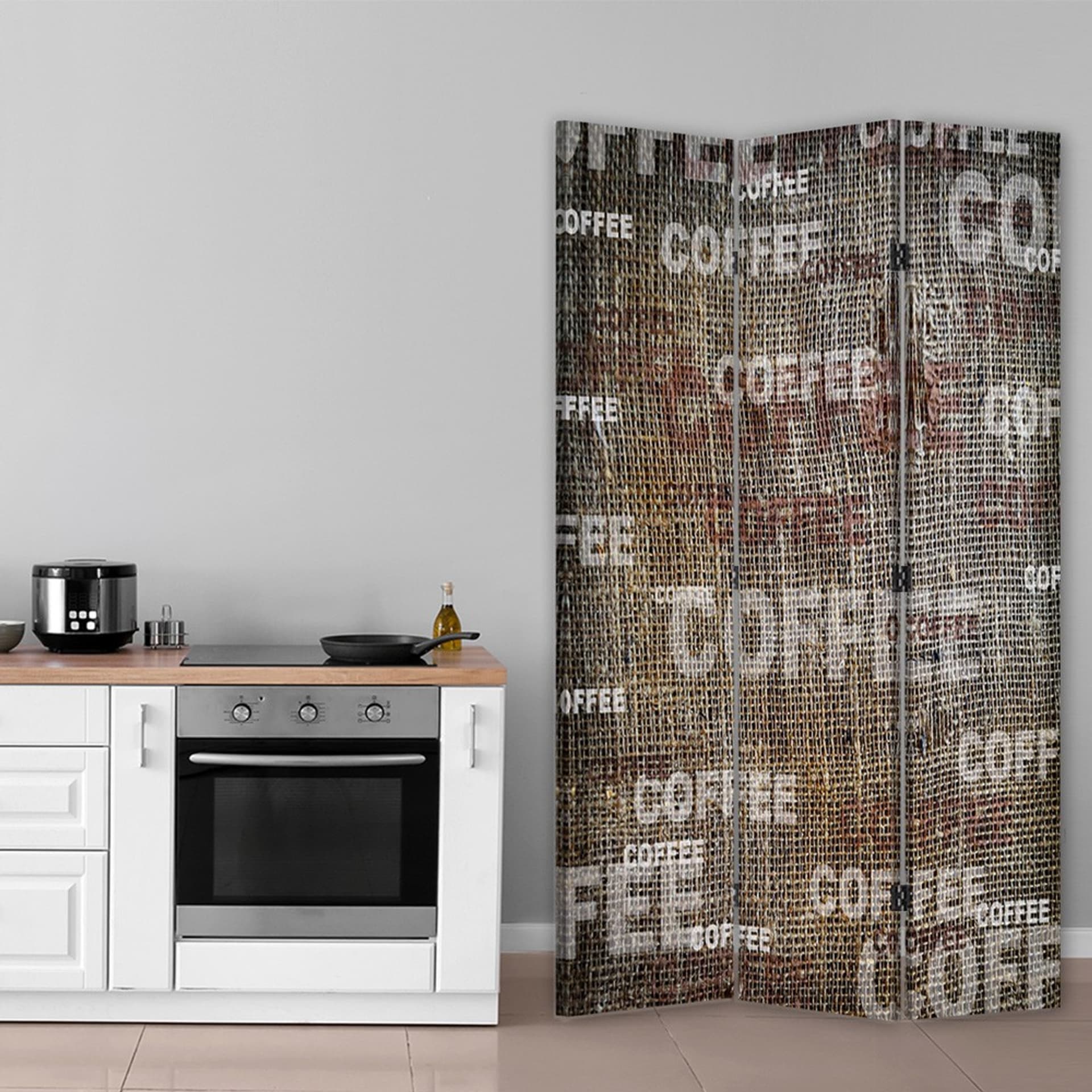 

Parawan dwustronny obrotowy, Coffee (Rozmiar 110x170)