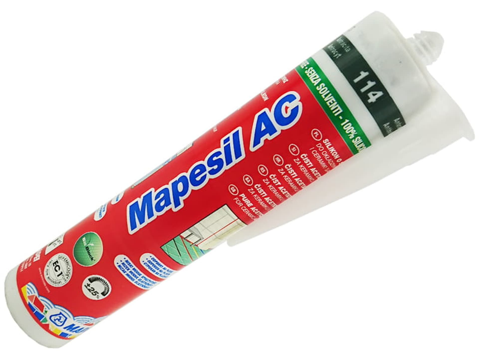 

Silikon na bazie octu MAPESIL AC (114 Antracyt)