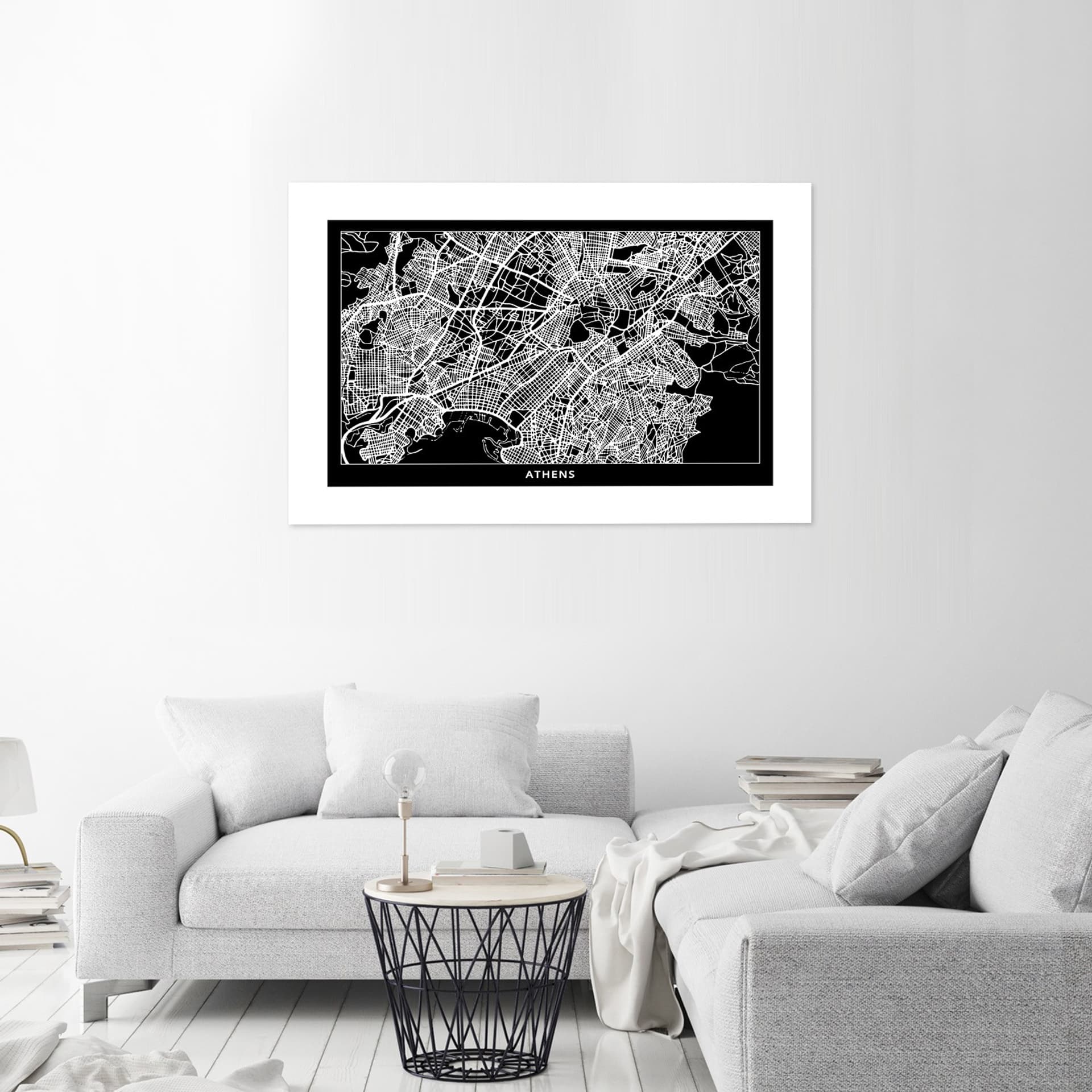 

Plakat, Plan miasta Ateny (Rozmiar 100x70)