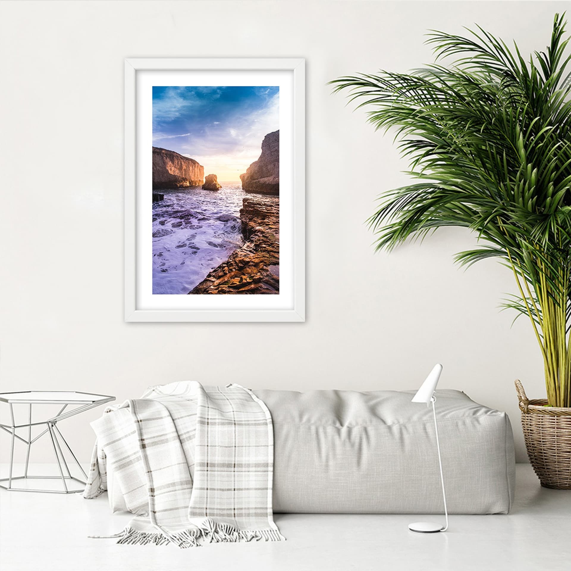 

Obraz w ramie, Ocean i skały (Rozmiar 20x30)