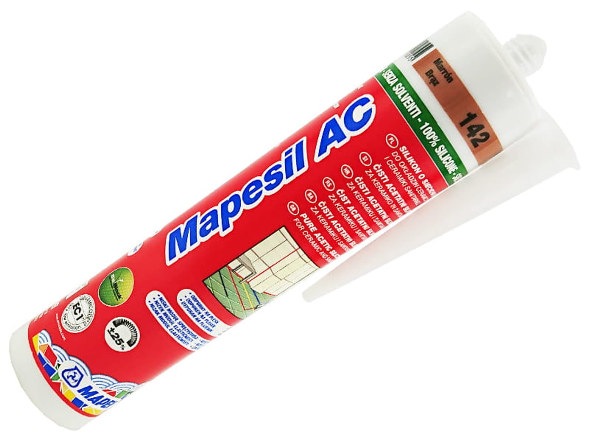 

Silikon na bazie octu MAPESIL AC (142 Brąz)