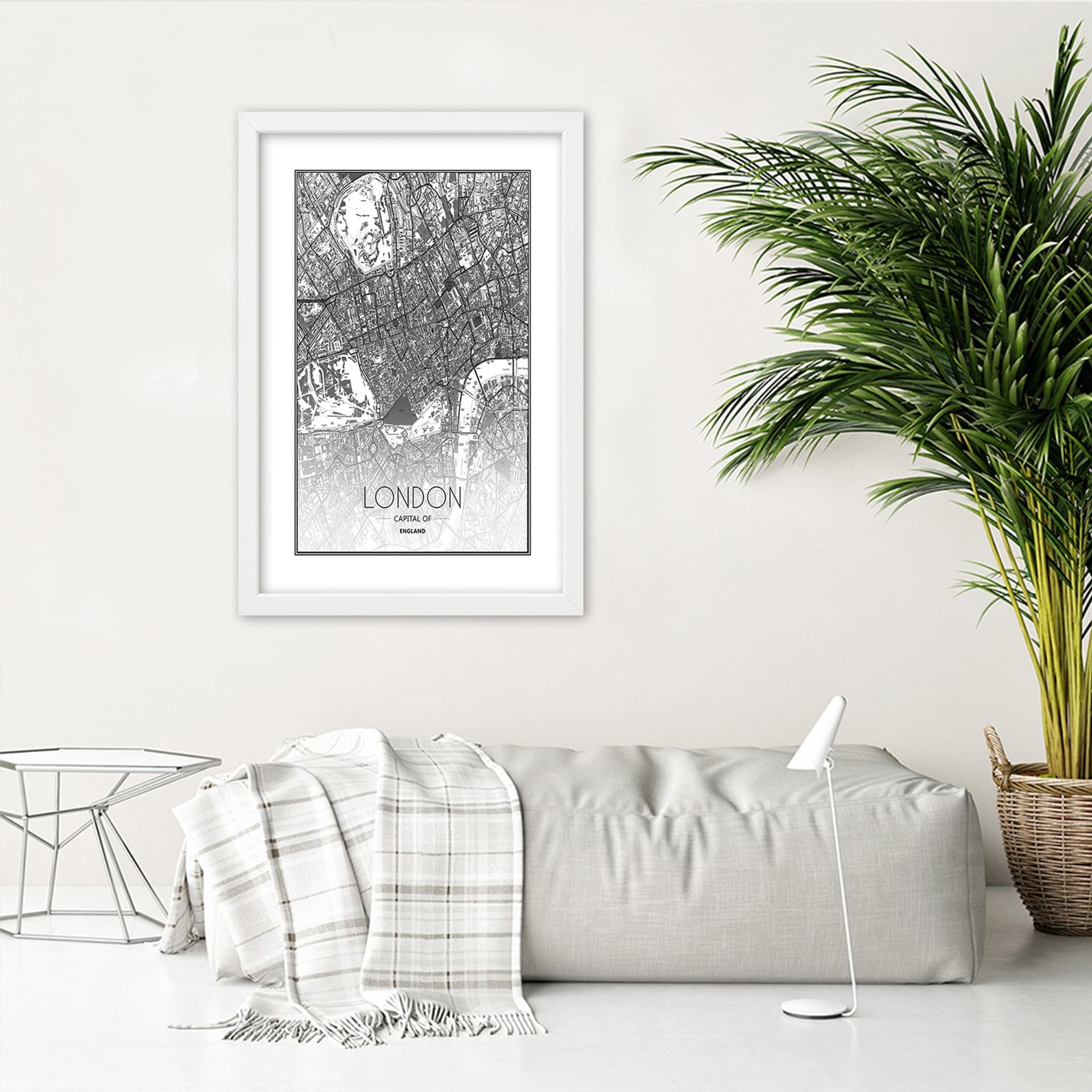 

Obraz w ramie, Plan Londynu (Rozmiar 20x30)