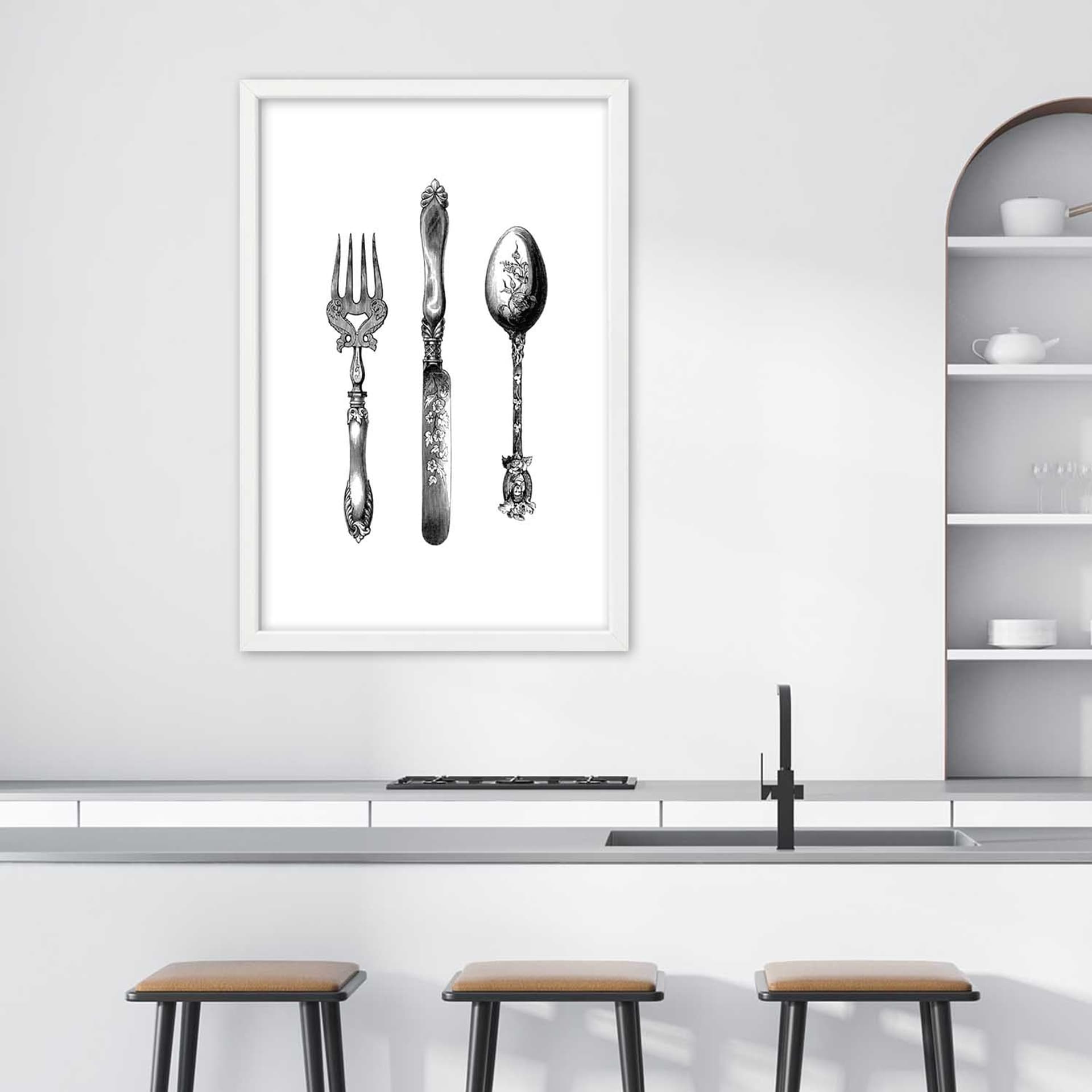 

Obraz w ramie, Rustykalne sztućce (Rozmiar 60x90)