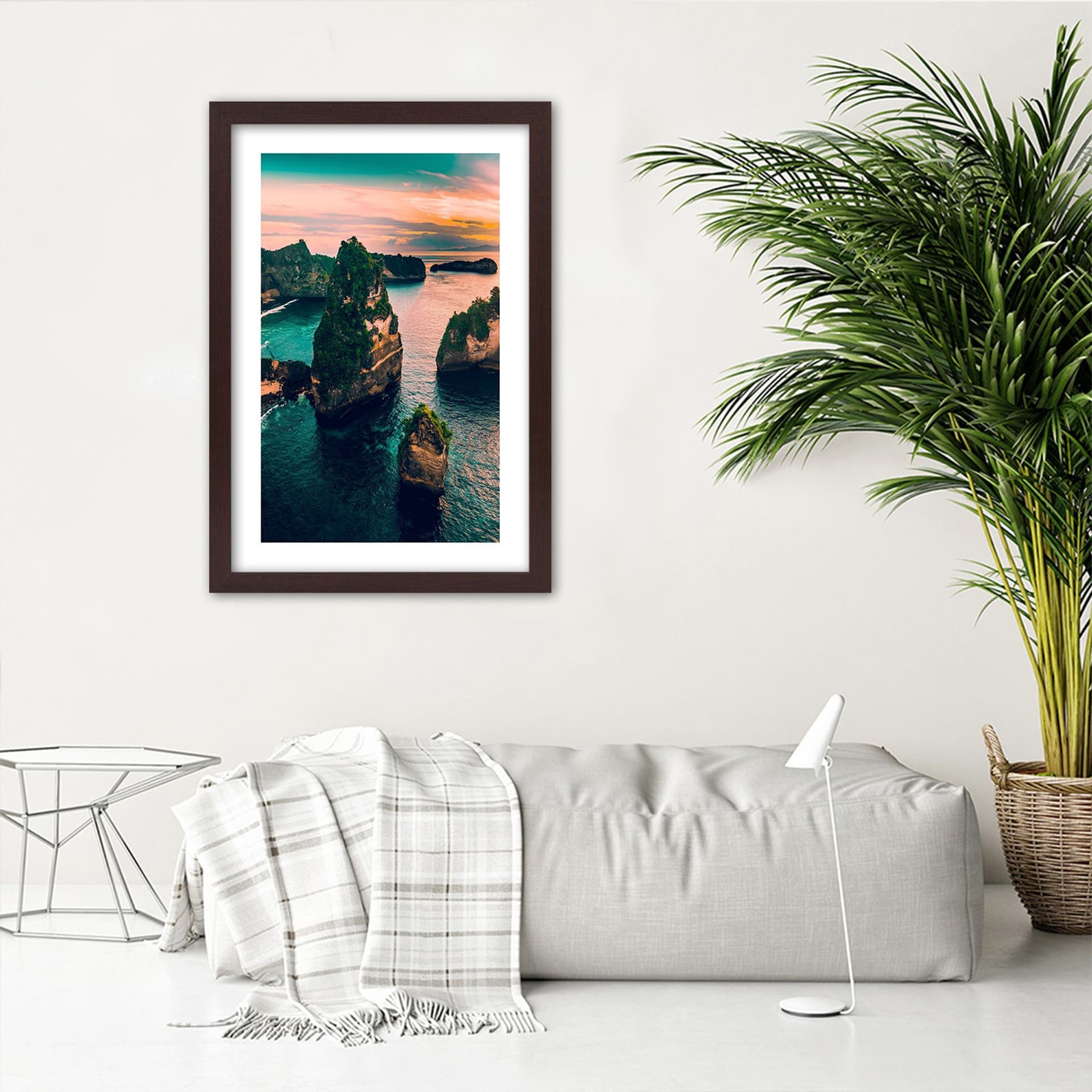 

Obraz w ramie, Skały w turkusowym oceanie (Rozmiar 40x60)
