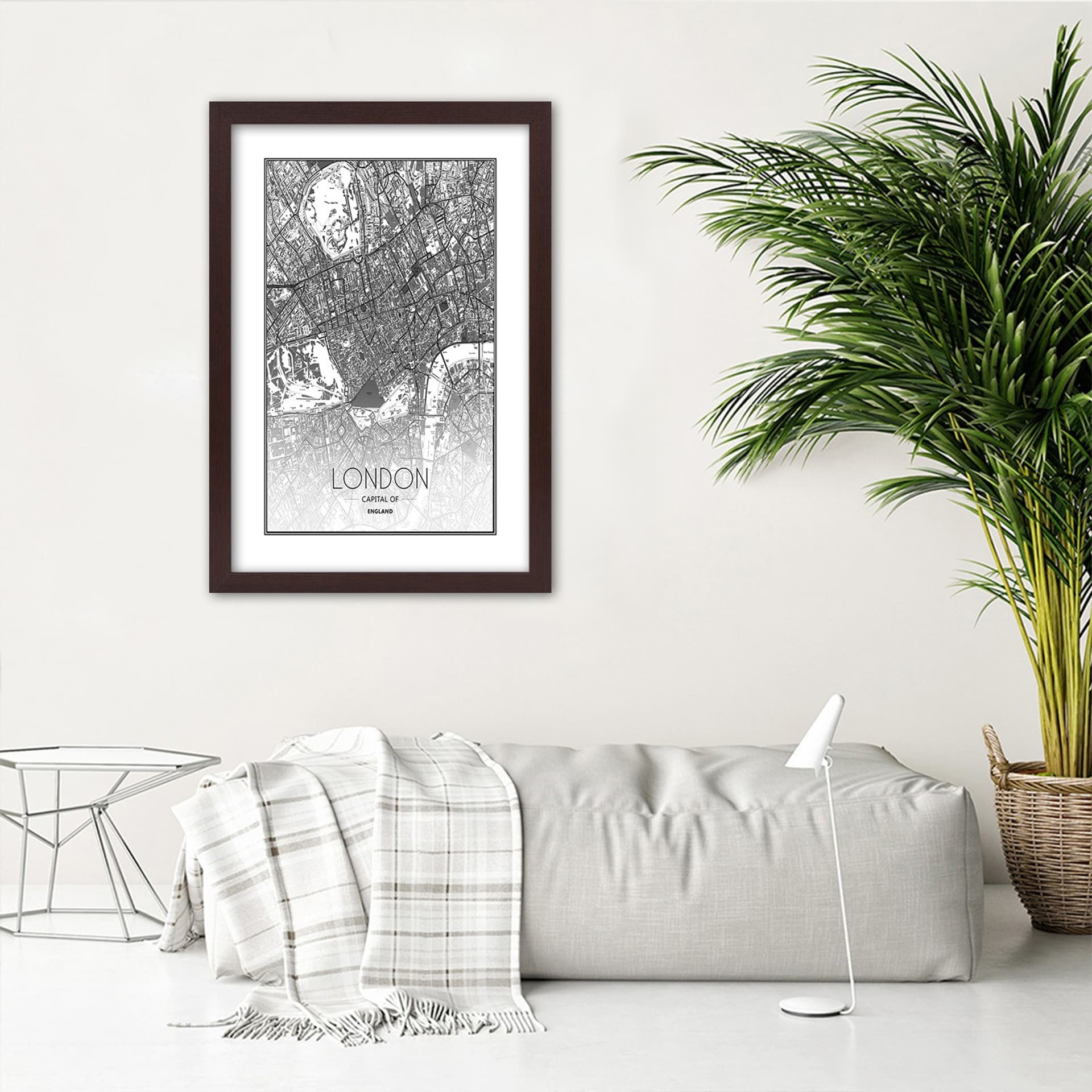 

Obraz w ramie, Plan Londynu (Rozmiar 30x45)
