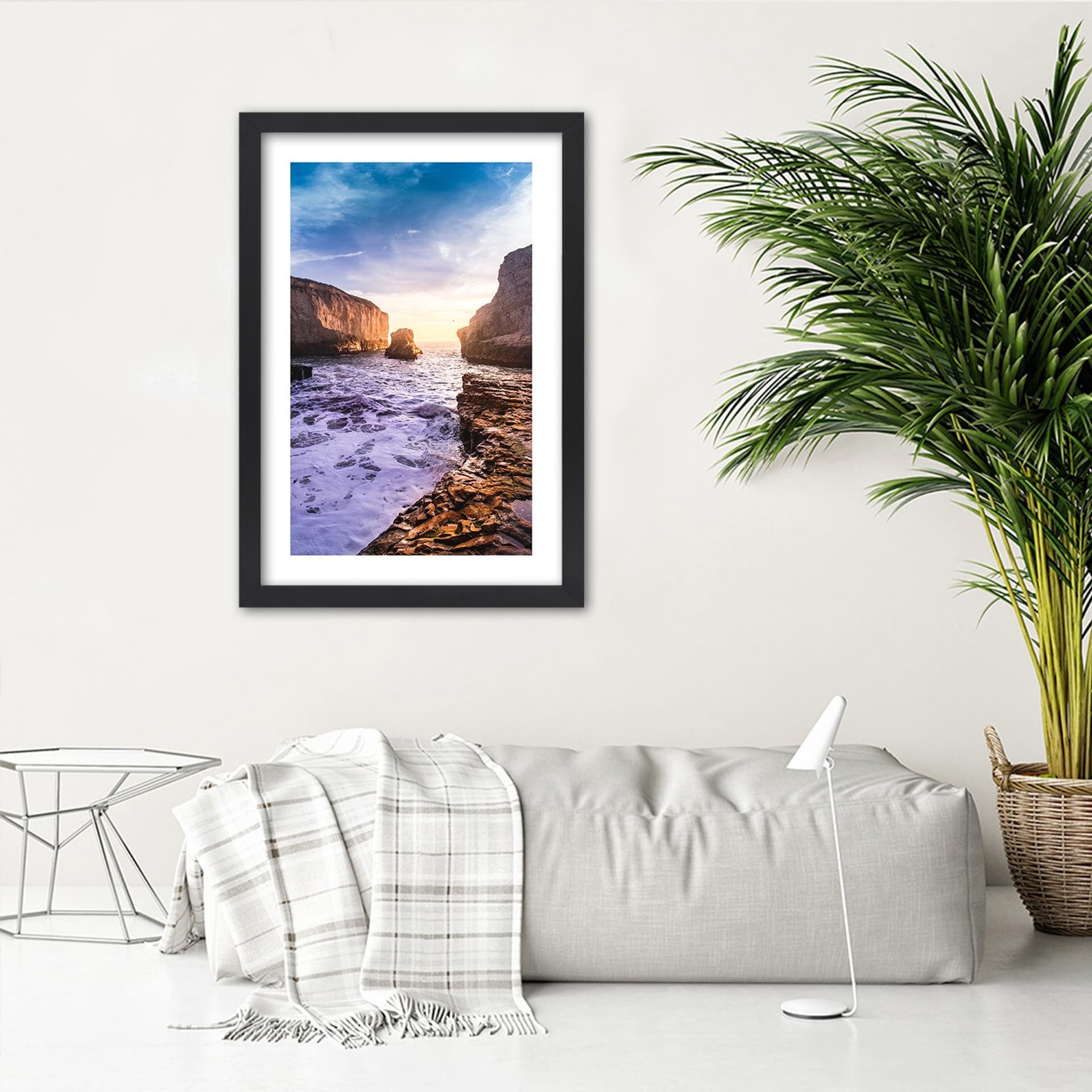 

Obraz w ramie, Ocean i skały (Rozmiar 20x30)