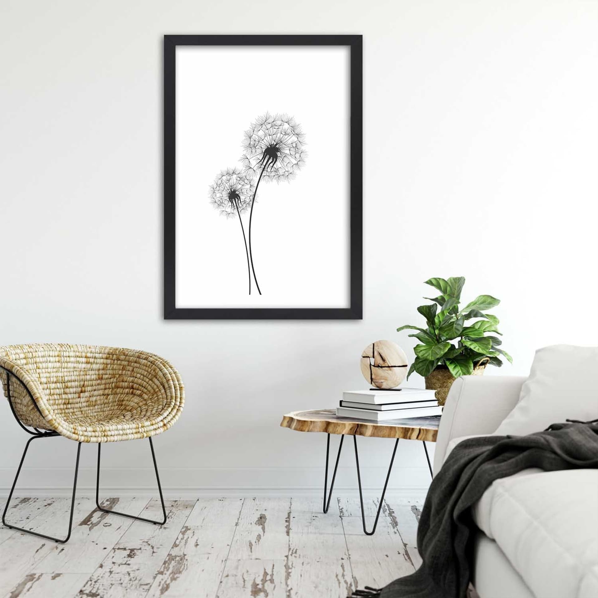

Obraz w ramie, Narysowane dwa dmuchawce (Rozmiar 40x60)