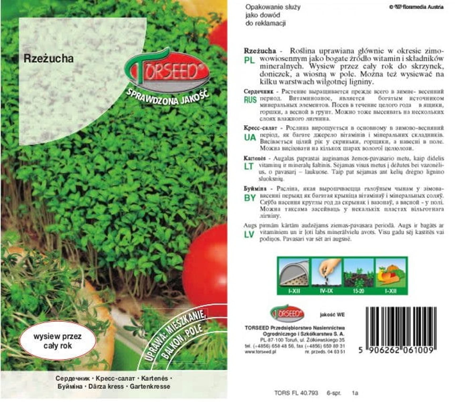 Nasiona Rzeżucha ogrodowa Torseed 10g