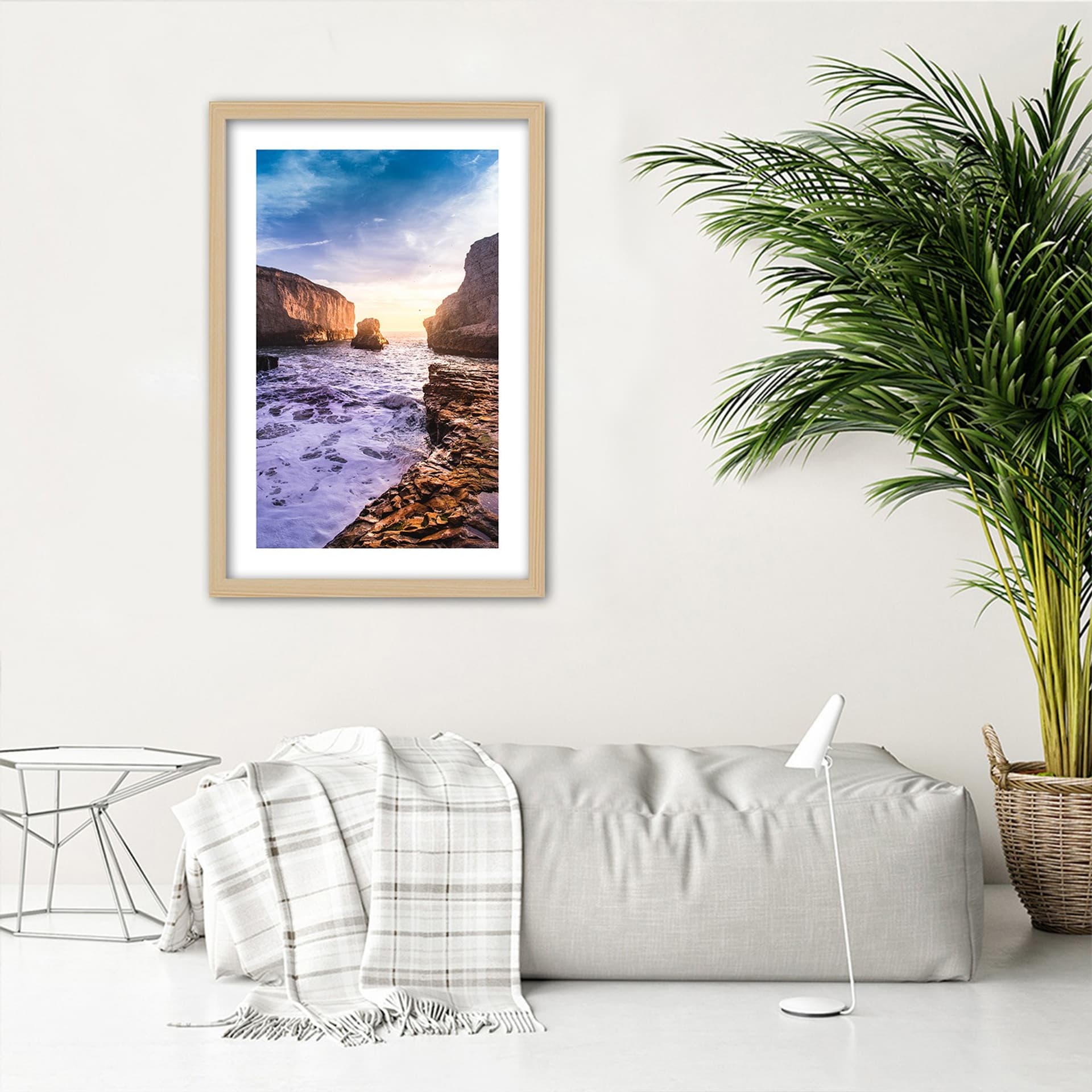 

Obraz w ramie, Ocean i skały (Rozmiar 70x100)