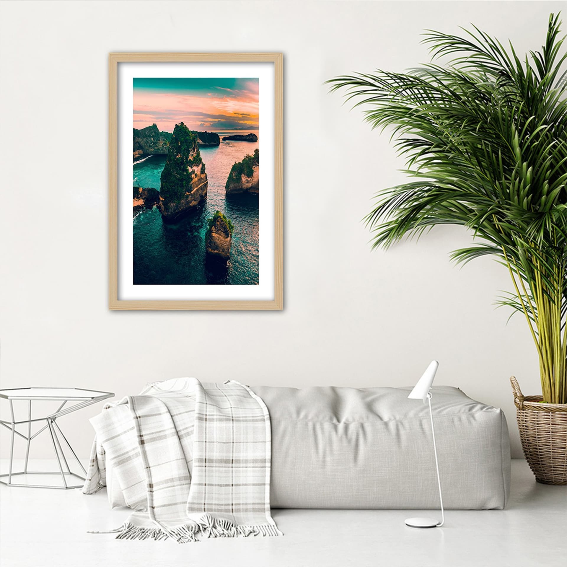 

Obraz w ramie, Skały w turkusowym oceanie (Rozmiar 40x60)