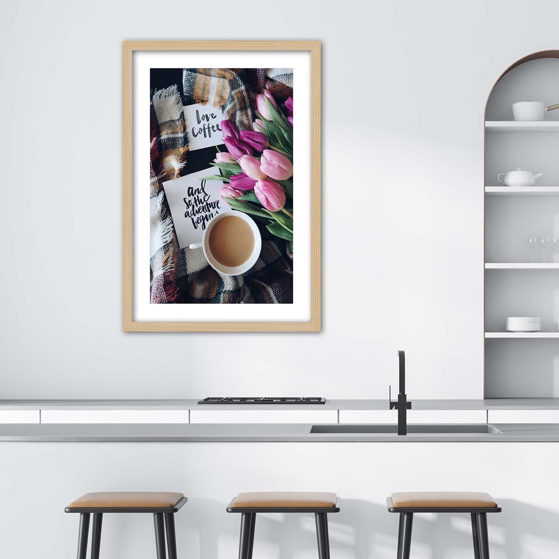 

Obraz w ramie, Poranek przy kawie (Rozmiar 30x45)