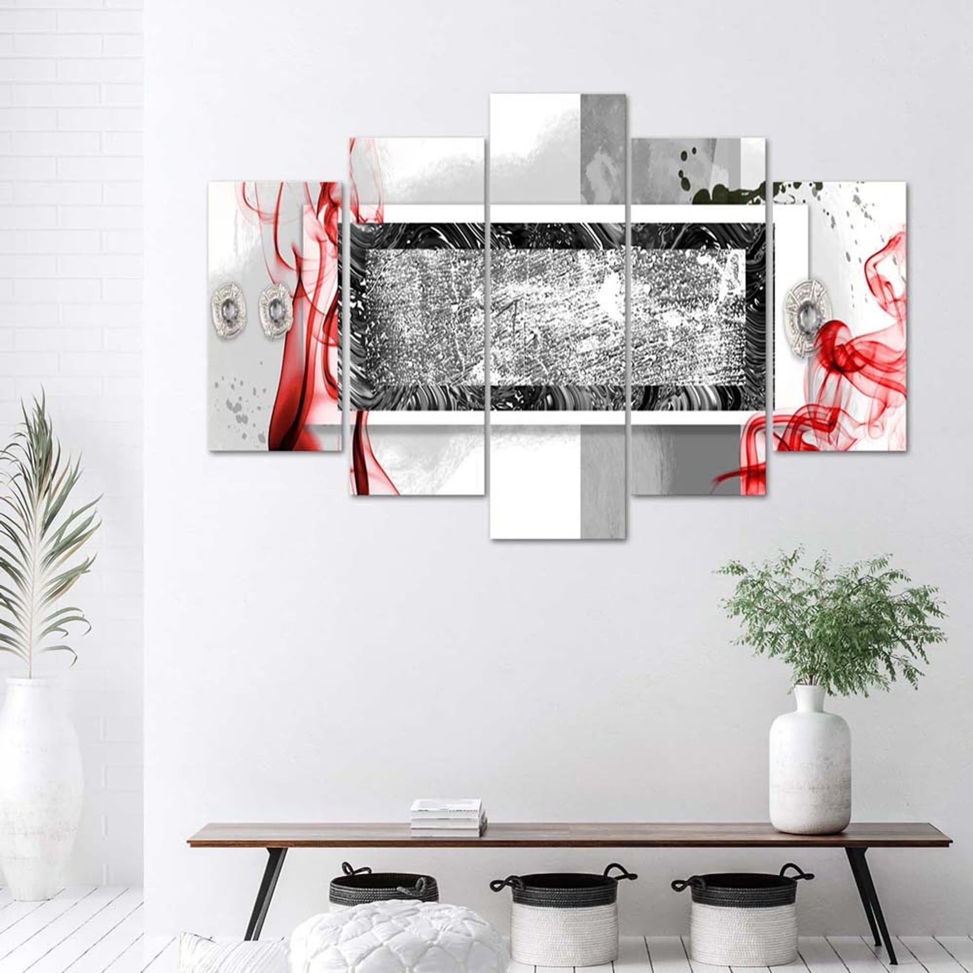 

Obraz pięcioczęściowy Deco Panel, Eksplozja czerwieni (Rozmiar 200x100)