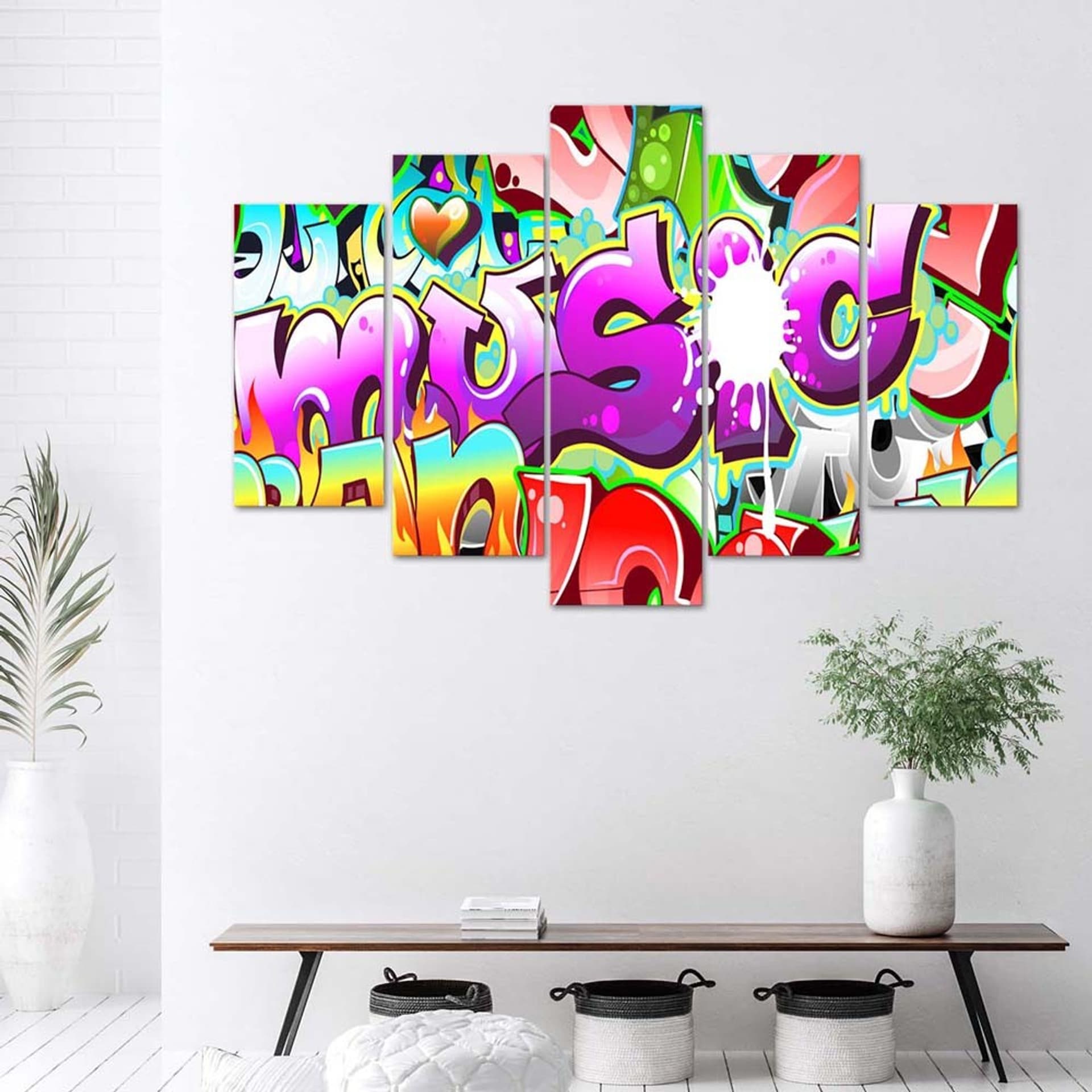 

Obraz pięcioczęściowy Deco Panel, Graffiti Music (Rozmiar 150x100)