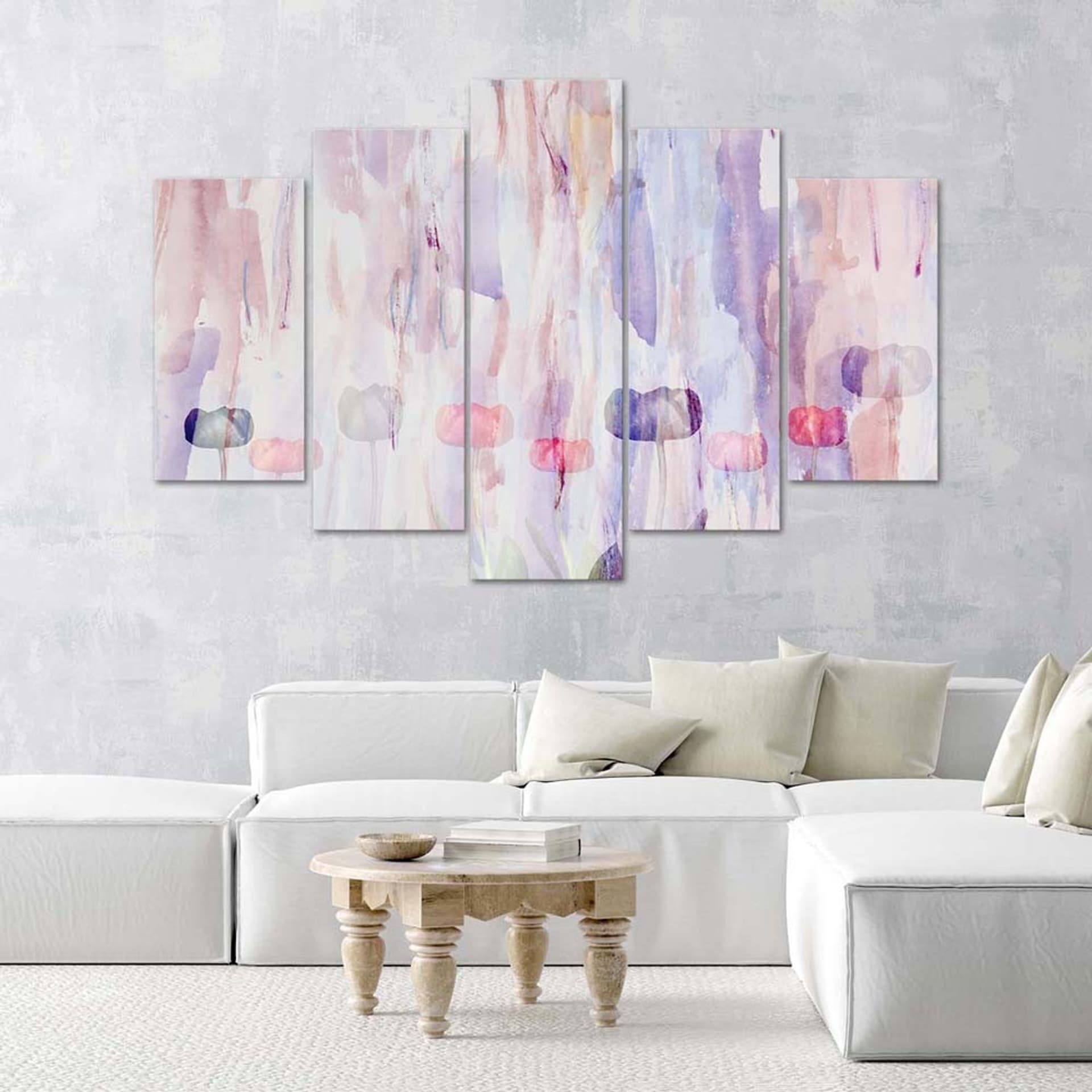 

Obraz pięcioczęściowy Deco Panel, Liliowa abstrakcja (Rozmiar 150x100)
