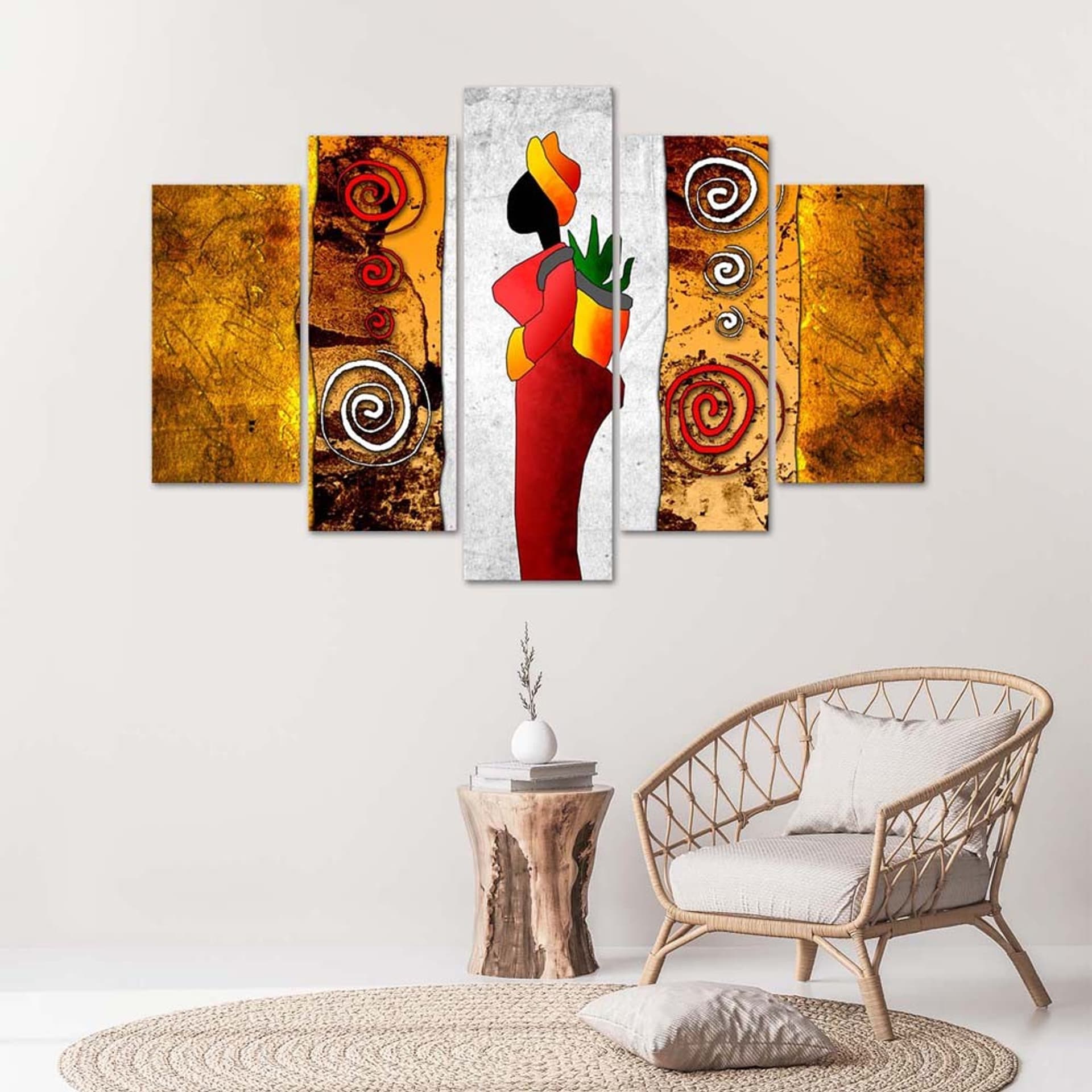 

Obraz pięcioczęściowy Deco Panel, Afrykańska Kobieta (Rozmiar 200x100)